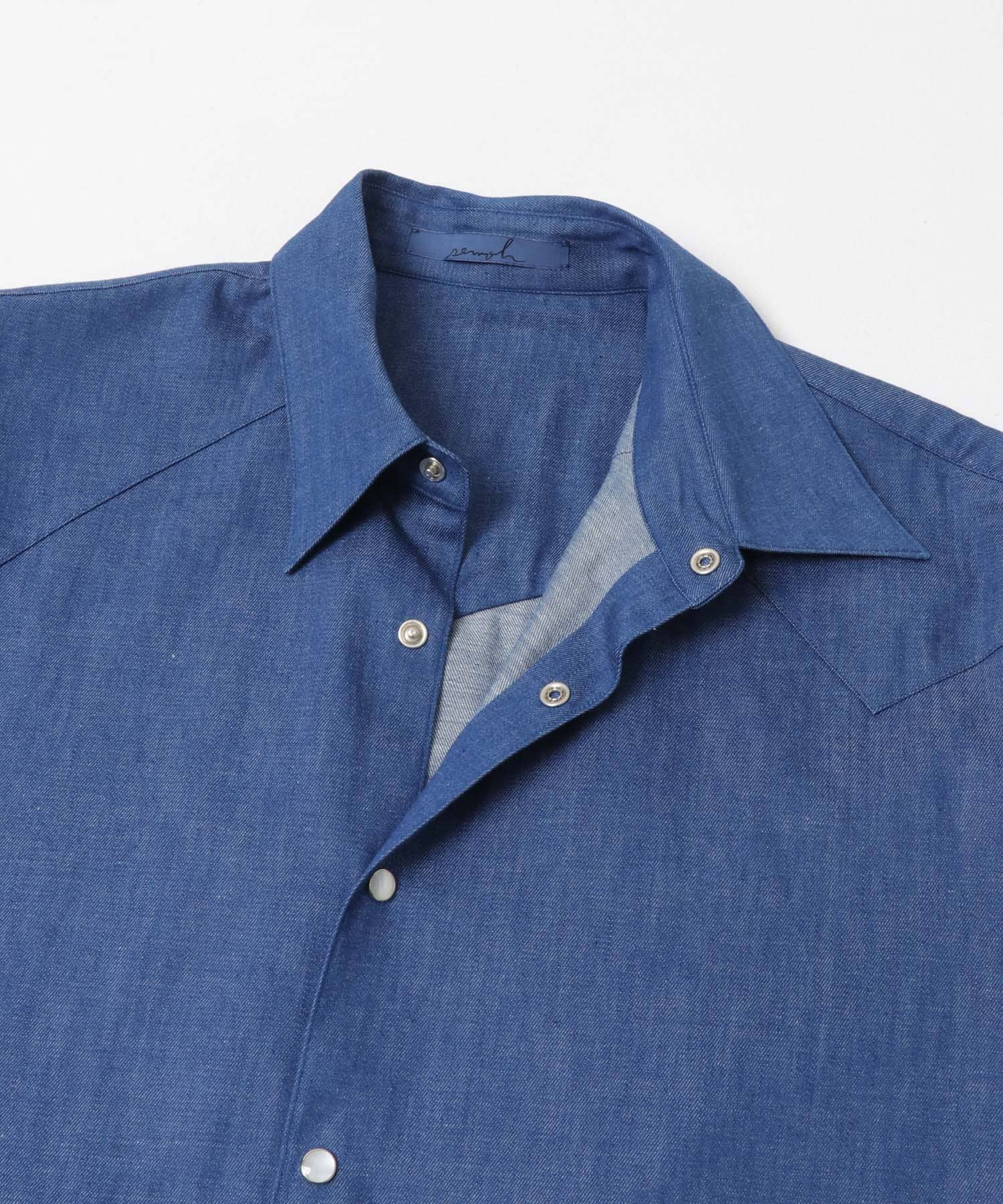 semoh　Eastern Western Shirts LIGHT BLUE 2