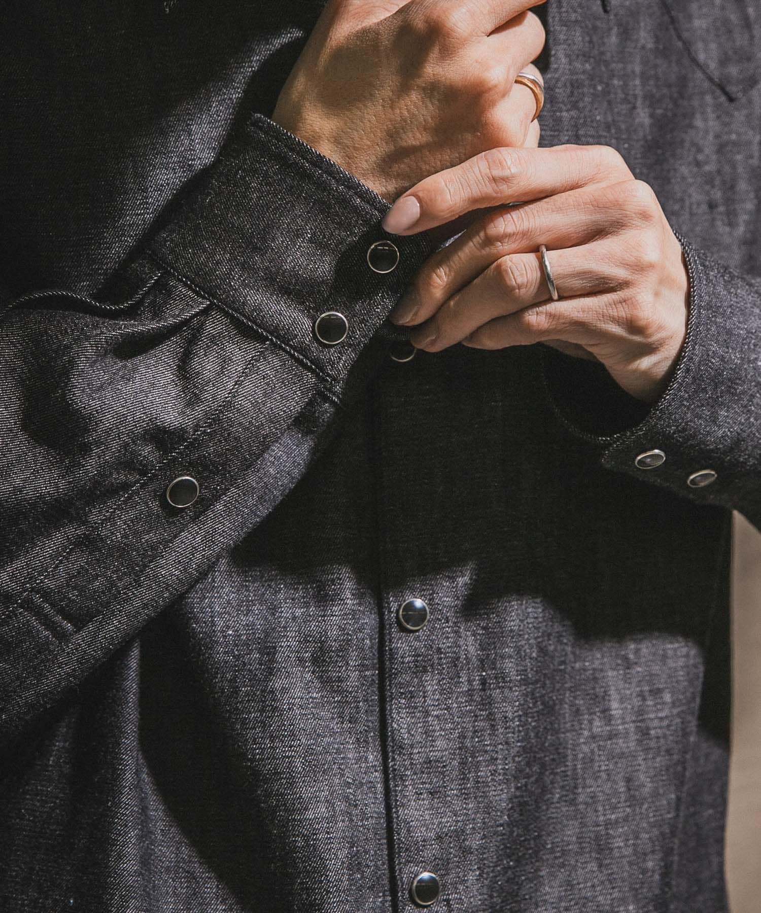 『別注』semoh×URBAN RESEARCH　Eastern Western shirts BLACK 2
