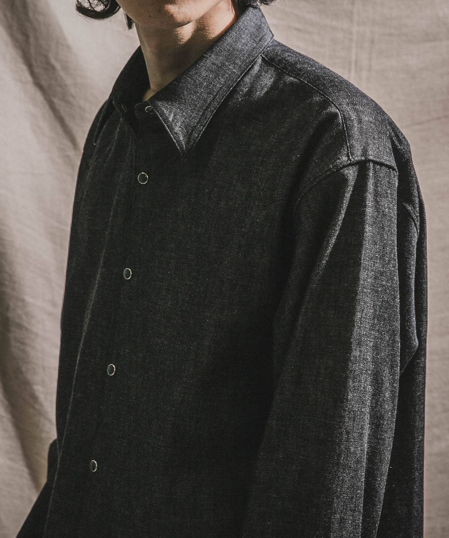 『別注』semoh×URBAN RESEARCH　Eastern Western shirts BLACK 2
