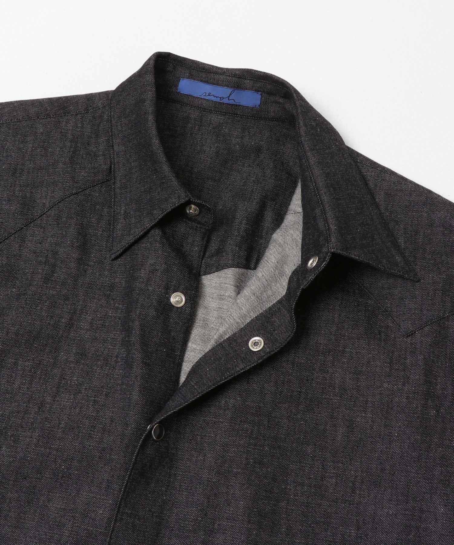 『別注』semoh×URBAN RESEARCH　Eastern Western shirts BLACK 2
