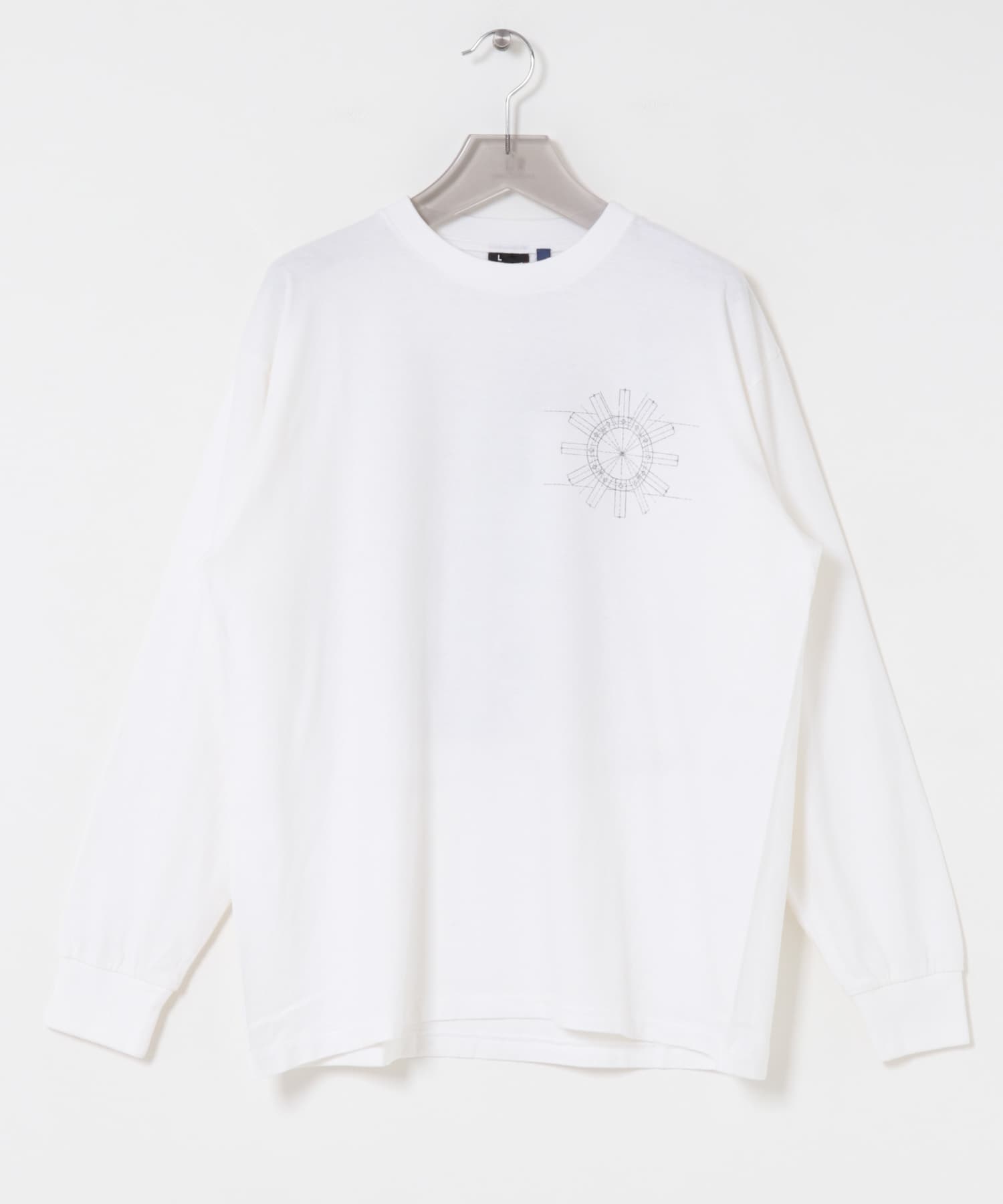 semoh　LONG-SLEEVE T-SHIRTS SCREEN STARS WHITE 2