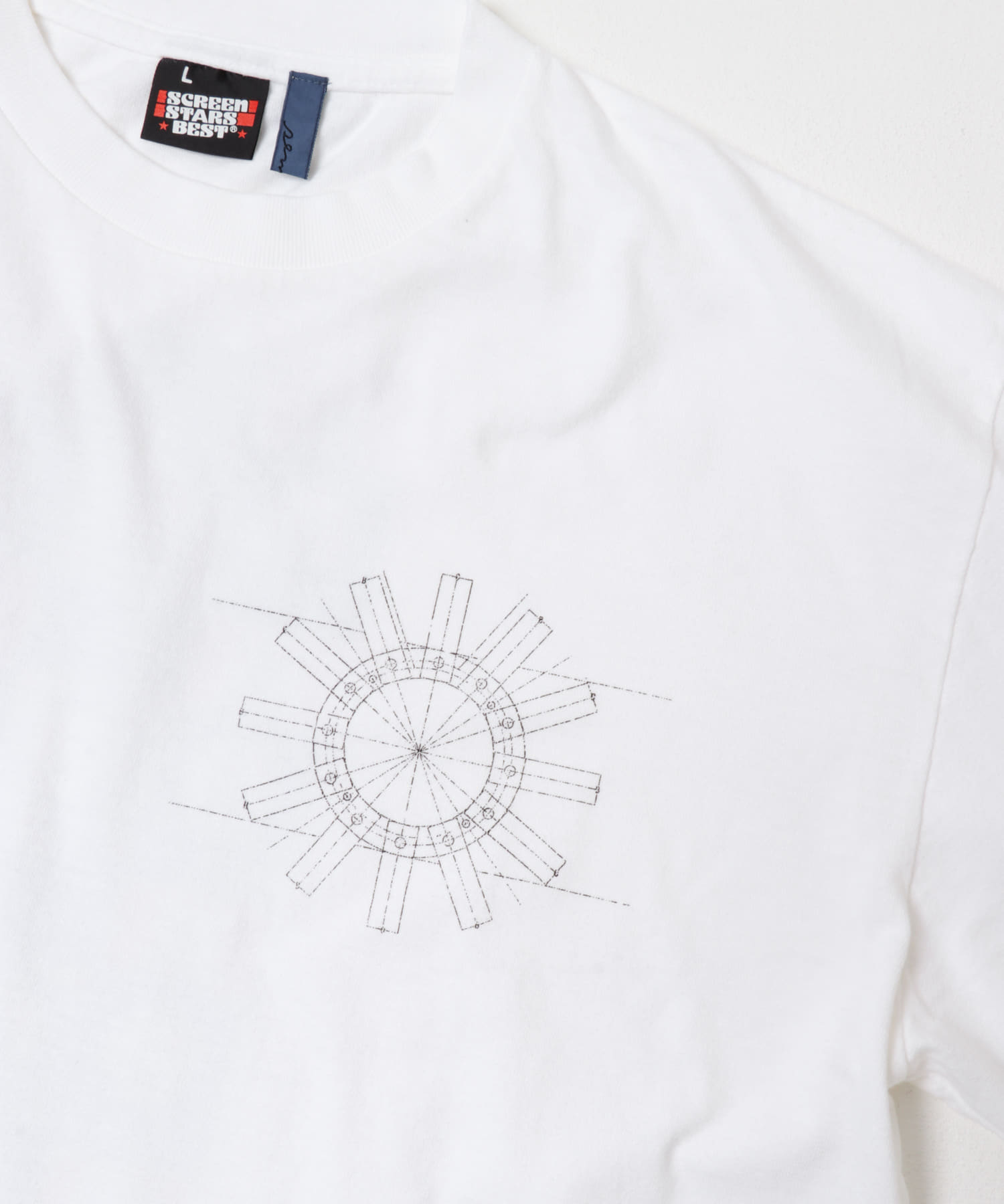 semoh　LONG-SLEEVE T-SHIRTS SCREEN STARS WHITE 2