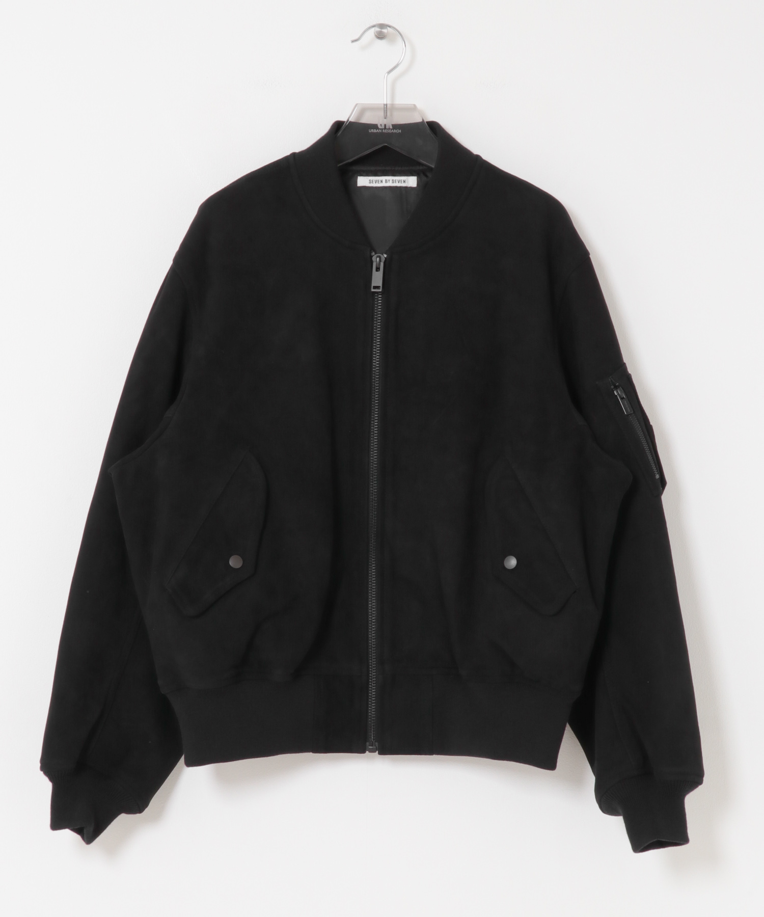 SEVEN BY SEVEN　LEATHER MA-1 BLOUSON