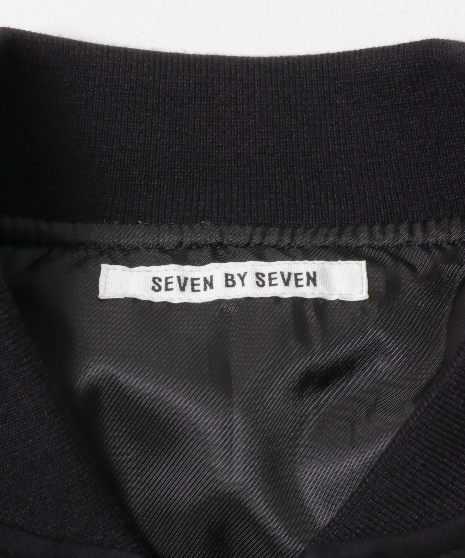SEVEN BY SEVEN　LEATHER MA-1 BLOUSON 010 BLK M