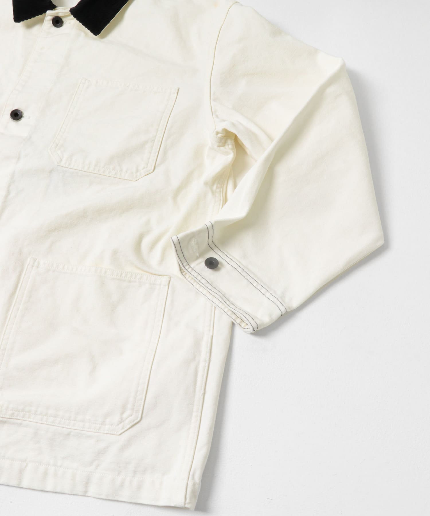 A.D.A.N　DUCK 2TONE CHORE COAT OFF WHITE M