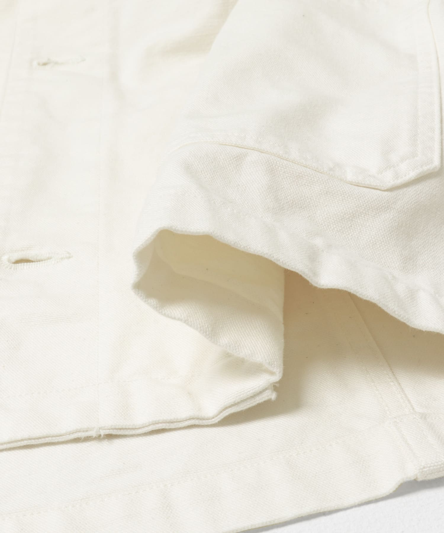 A.D.A.N　DUCK 2TONE CHORE COAT OFF WHITE M