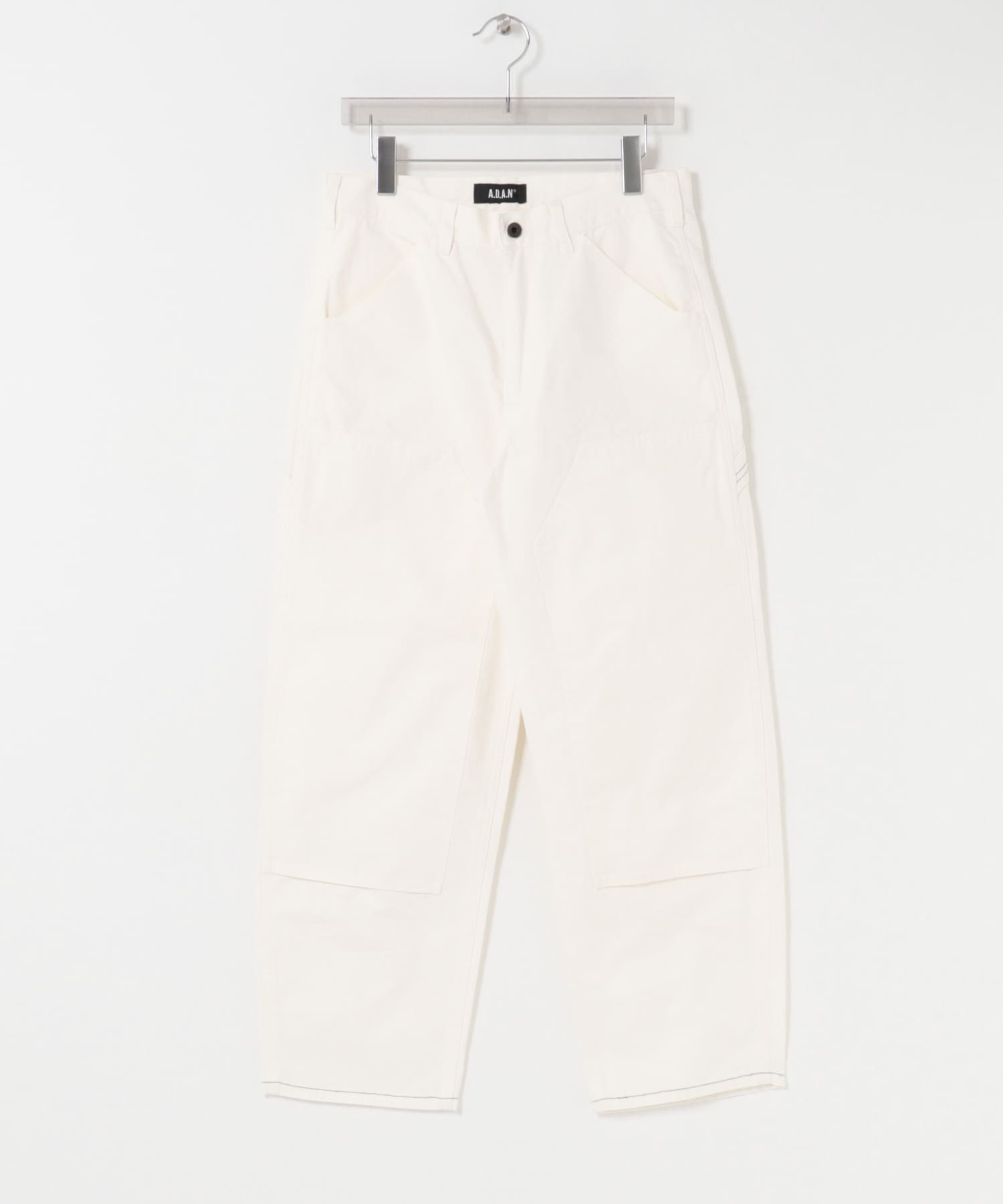 A.D.A.N　DUCK DOUBLE KNEE PANTS OFF WHITE M