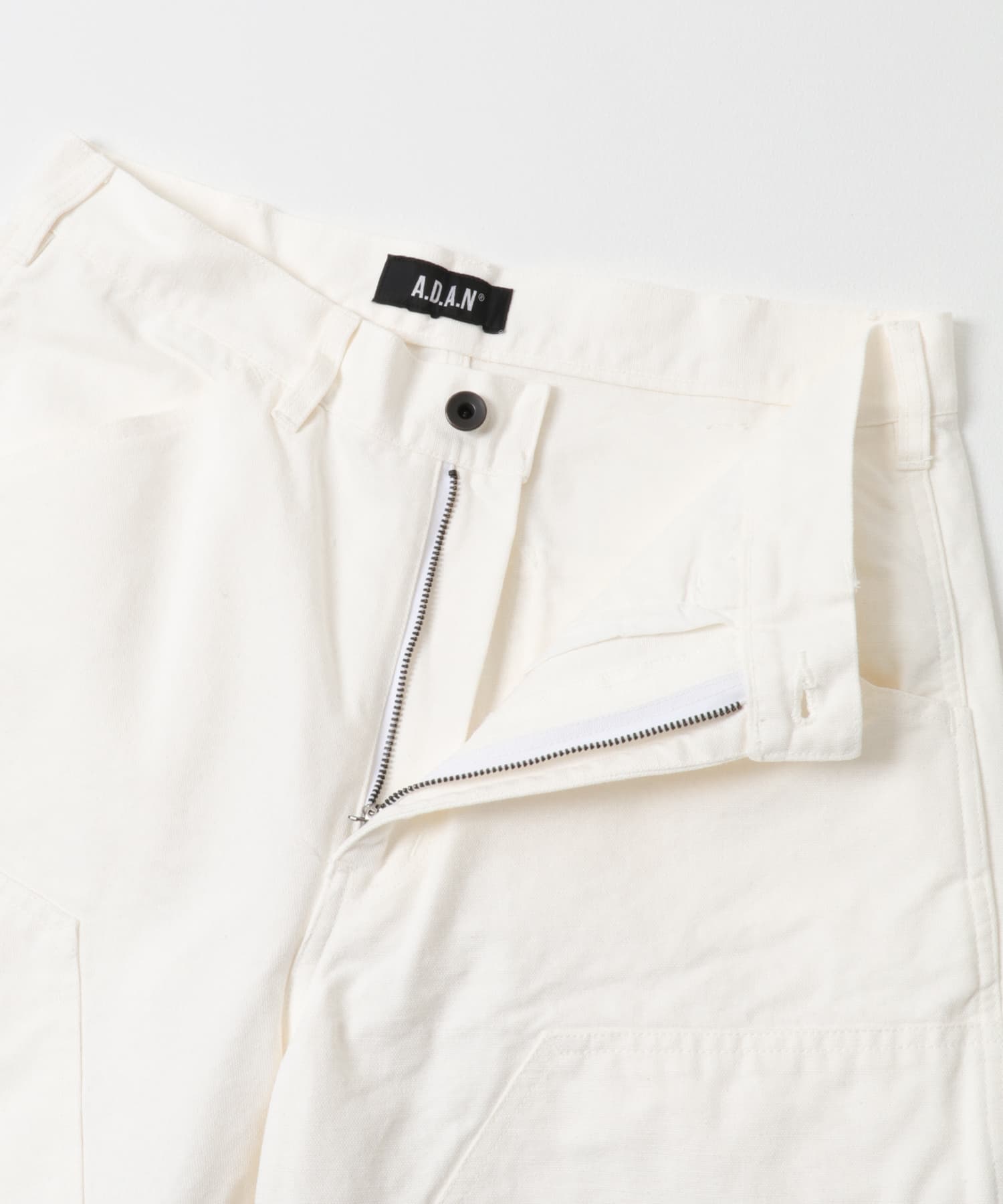A.D.A.N　DUCK DOUBLE KNEE PANTS OFF WHITE M