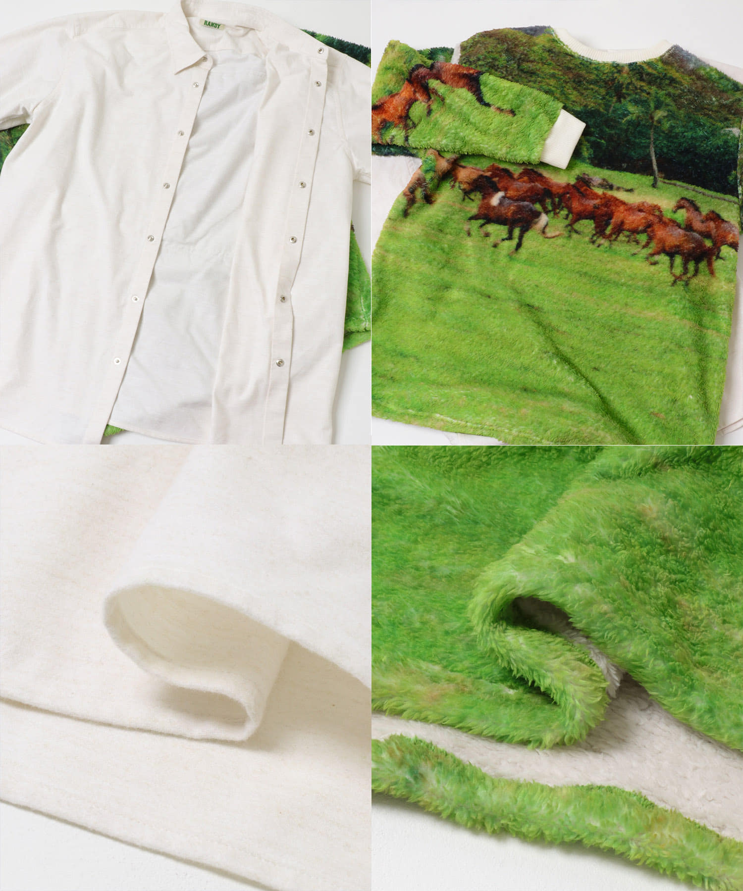 RANDY　SWEATING WHT&HORSE FREE