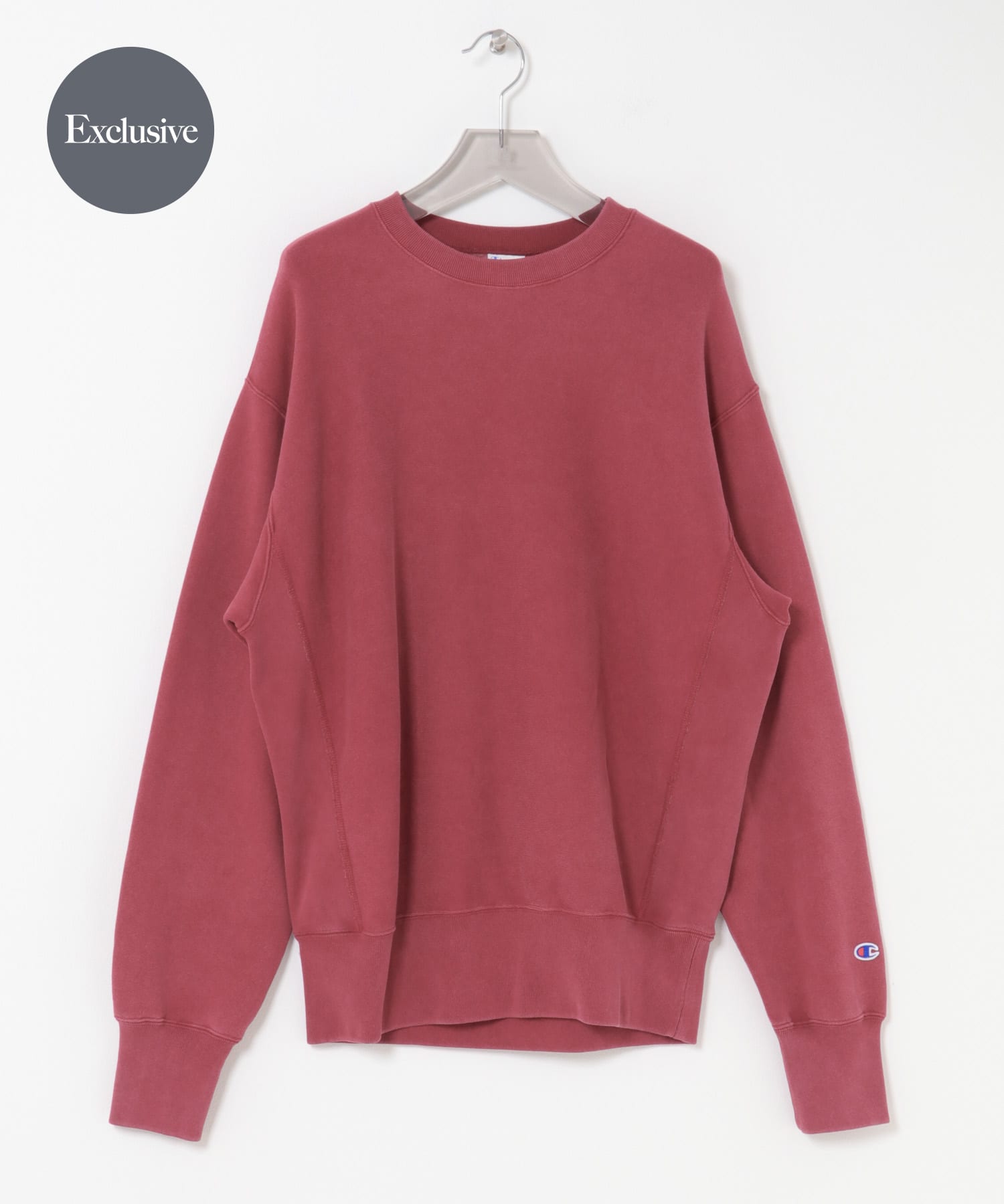 『別注』CHAMPION×URBAN RESEARCH　SNOW POWDER WASH CREW-NECK