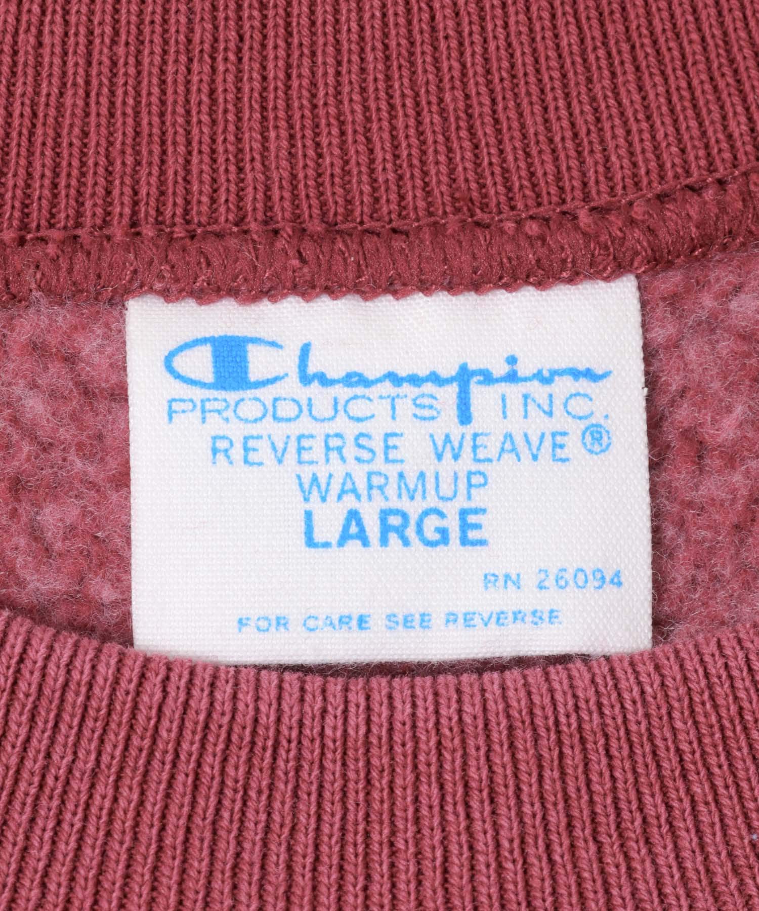 『別注』CHAMPION×URBAN RESEARCH　SNOW POWDER WASH CREW-NECK RED M