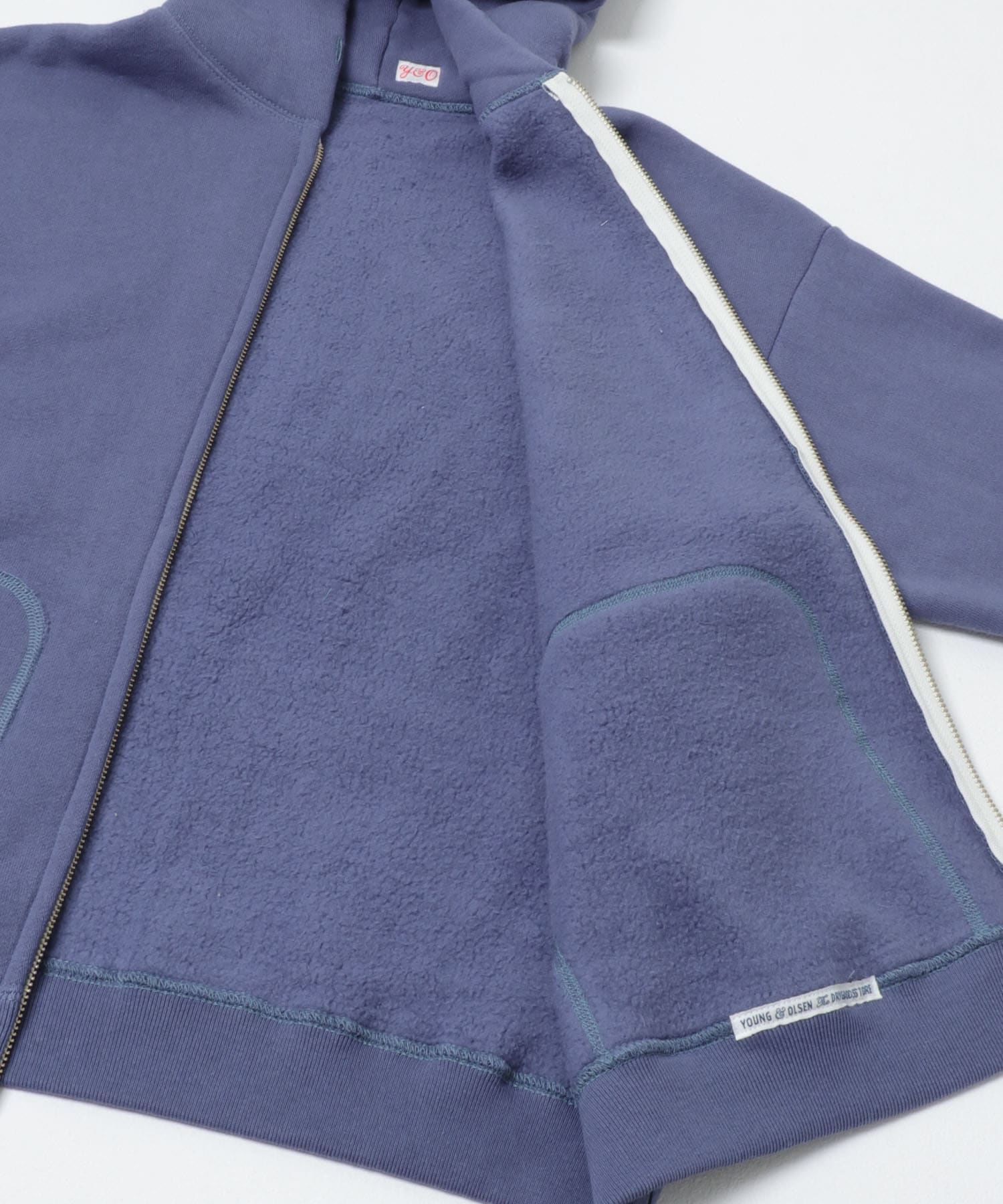 YOUNG&OLSEN　GOOD OLD SWEAT ZIP PARKA VTG BLUE 4