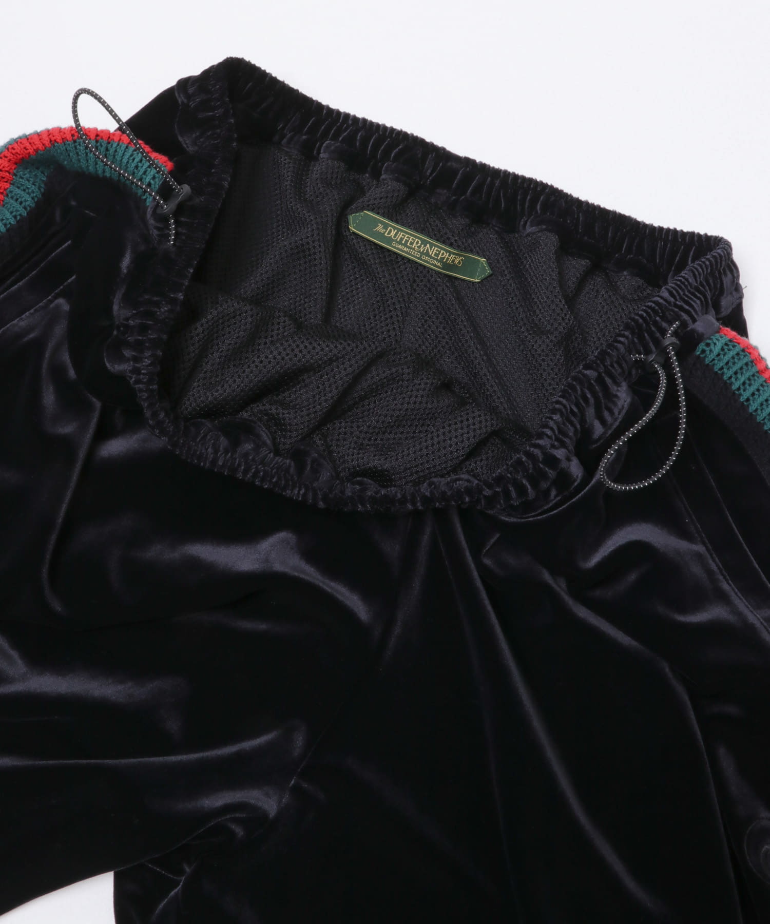 The DUFFER N NEPHEWS　TRACK PANTS VELOURS BLACK M