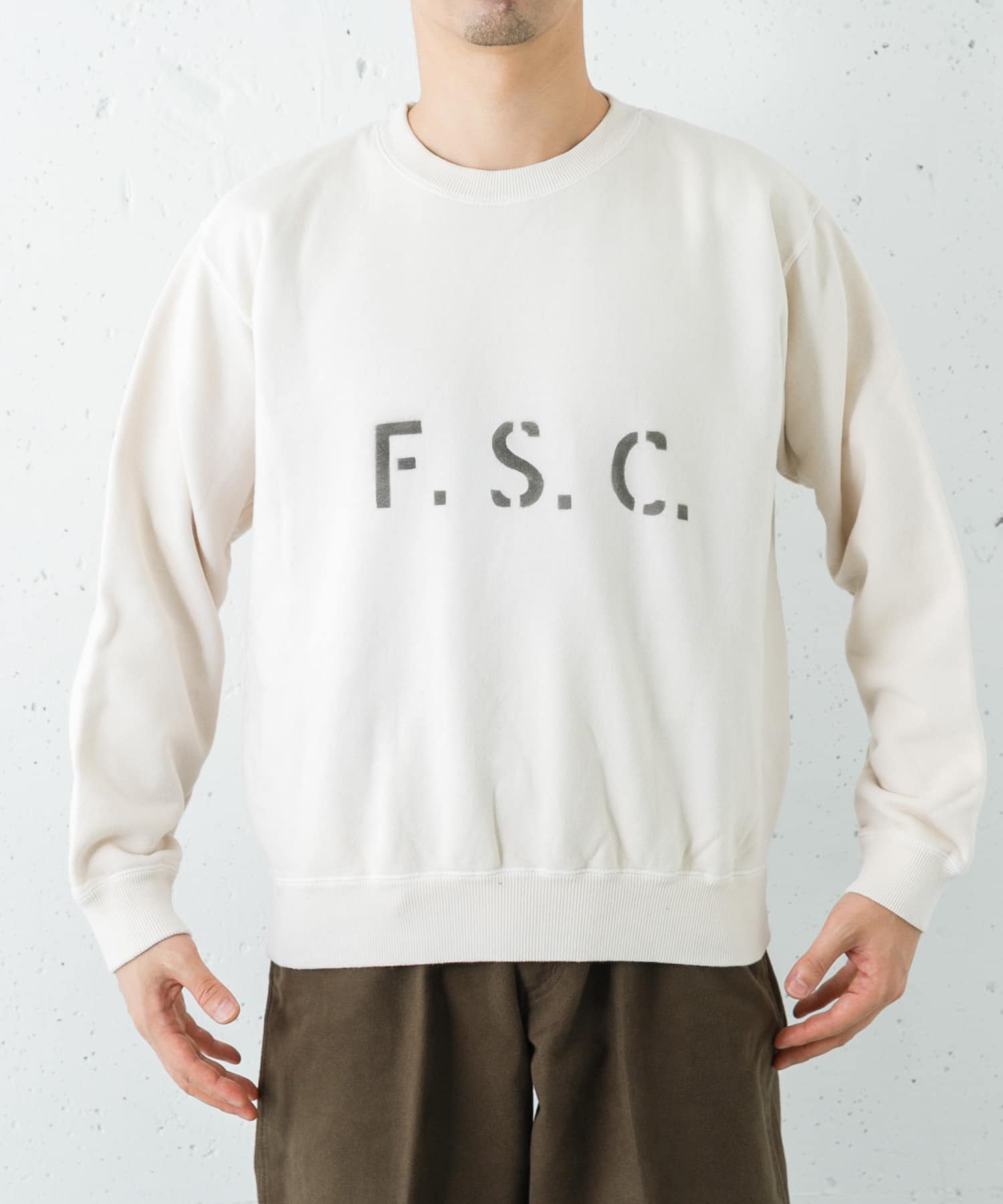 FSC JP　SWEAT SHIRTS アイボリー M