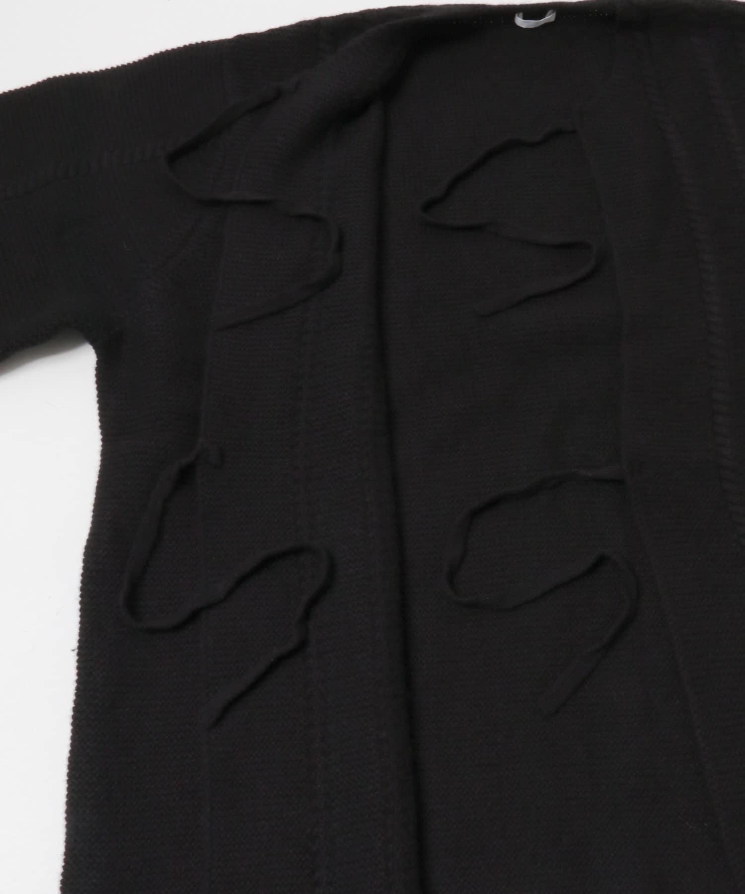 SEEALL　ORIENTAL CARDIGAN BLACK FREE