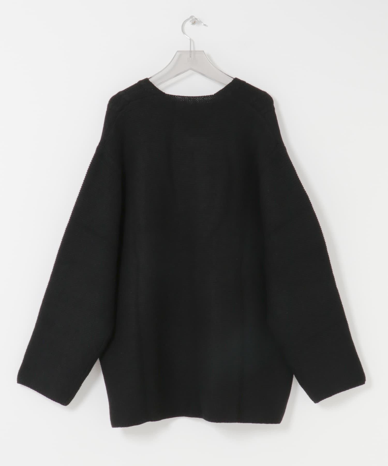 SEEALL　ORIENTAL CARDIGAN BLACK FREE