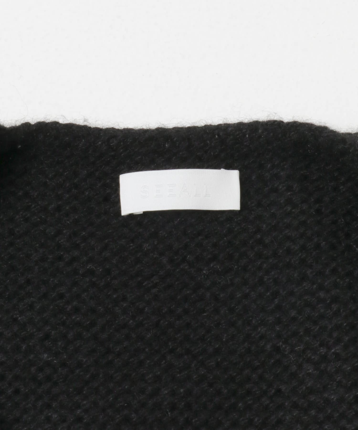 SEEALL　ORIENTAL CARDIGAN BLACK FREE