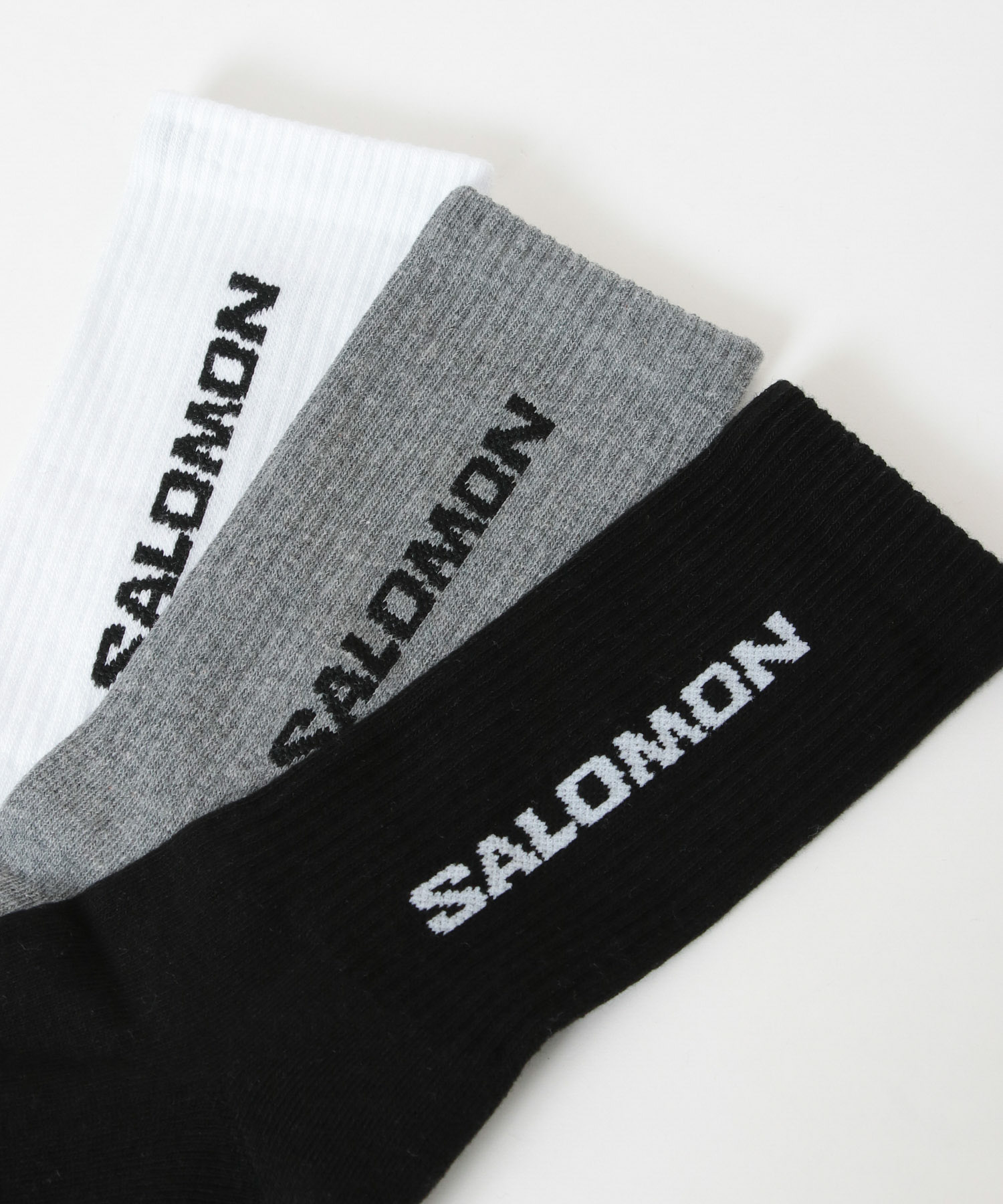 SALOMON　EVERYDAY CREW 3-PACK BK/WH/GR L