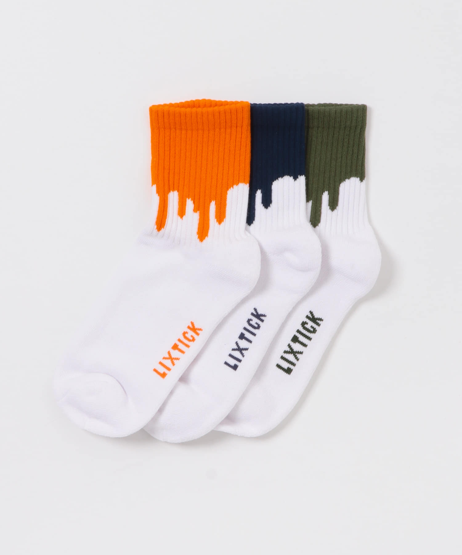 LIXTICK　LIXTICK DRIP SOCKS 3PACK