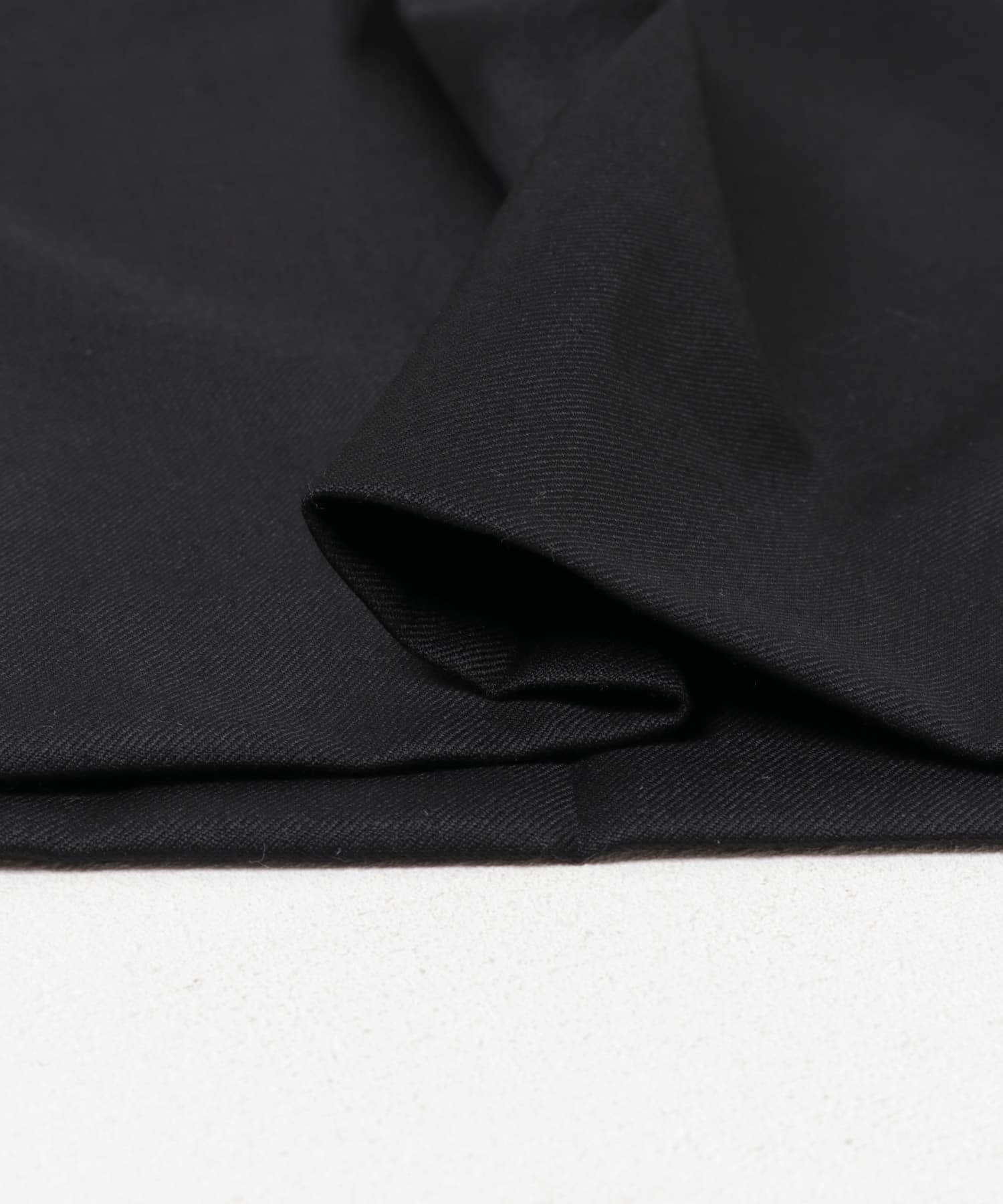 FUJI　WOOL SILK TWO TUCK SLACKS BLACK 5