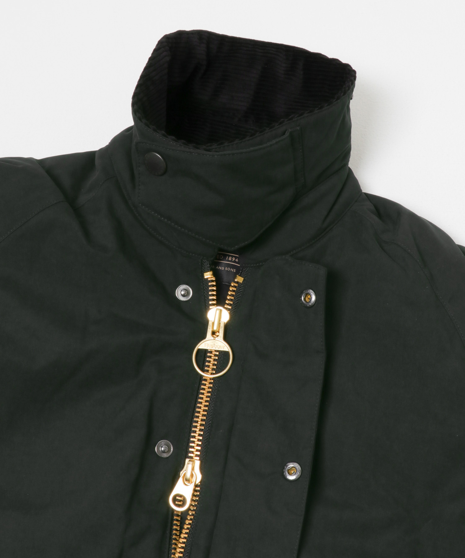 Barbour　padded transport jacket Black 36