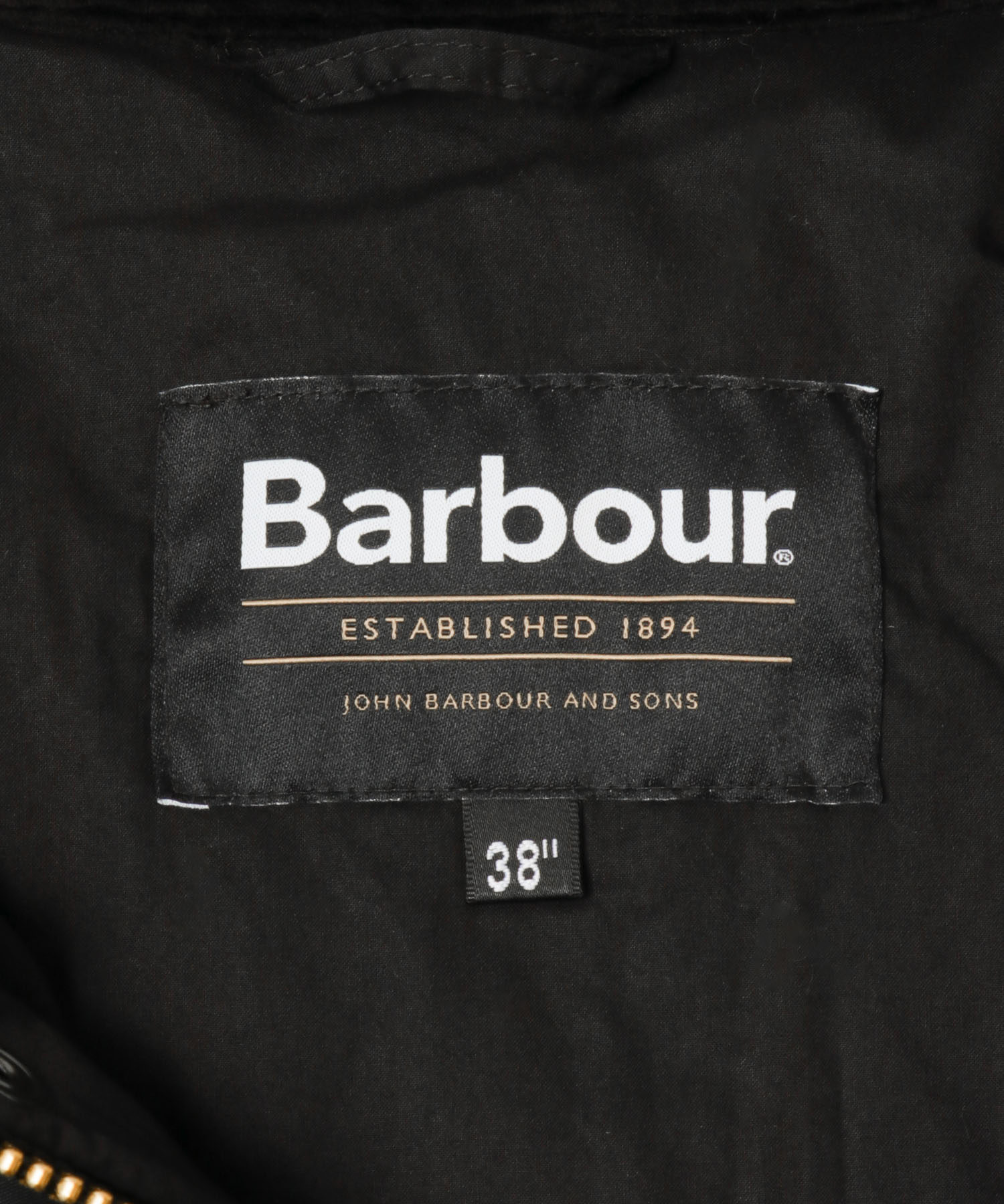 Barbour　padded transport jacket Black 36