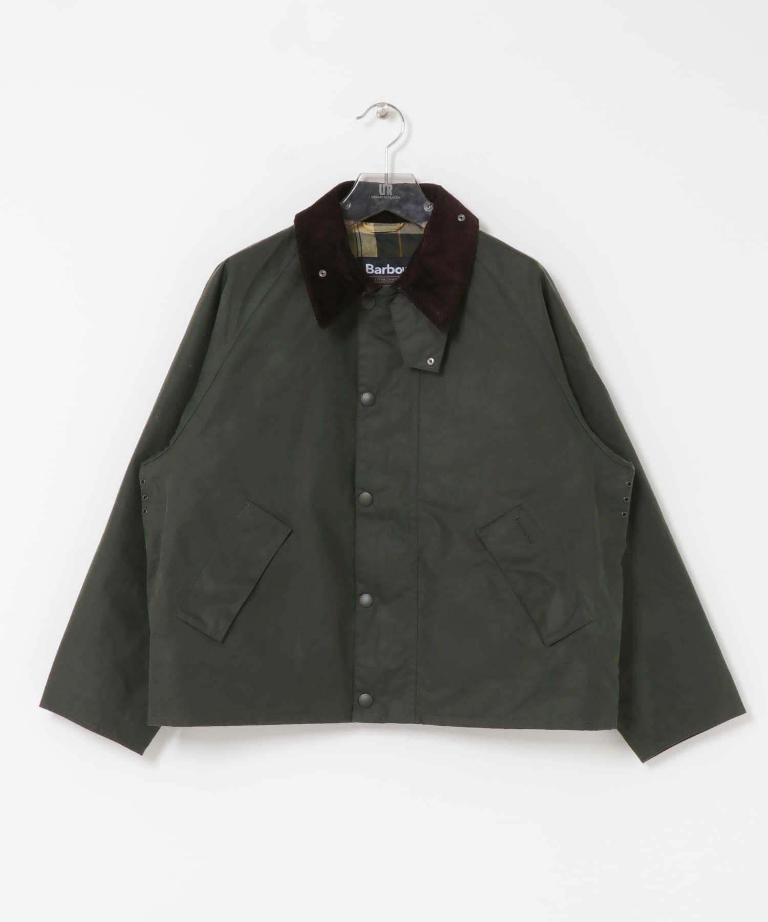 Barbour　OS TRANSPORT WAX JACKET sage 36