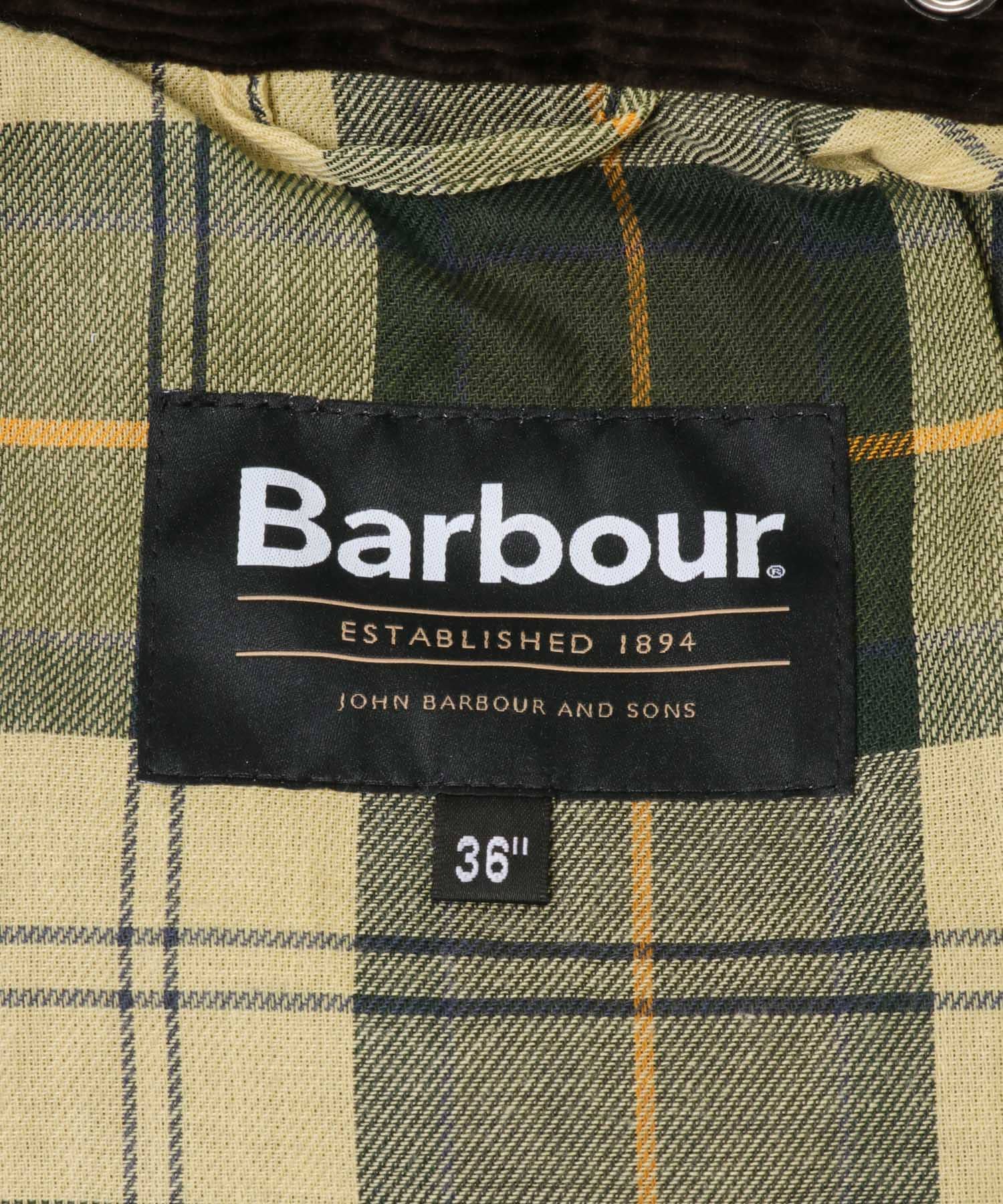 Barbour　OS TRANSPORT WAX JACKET sage 38