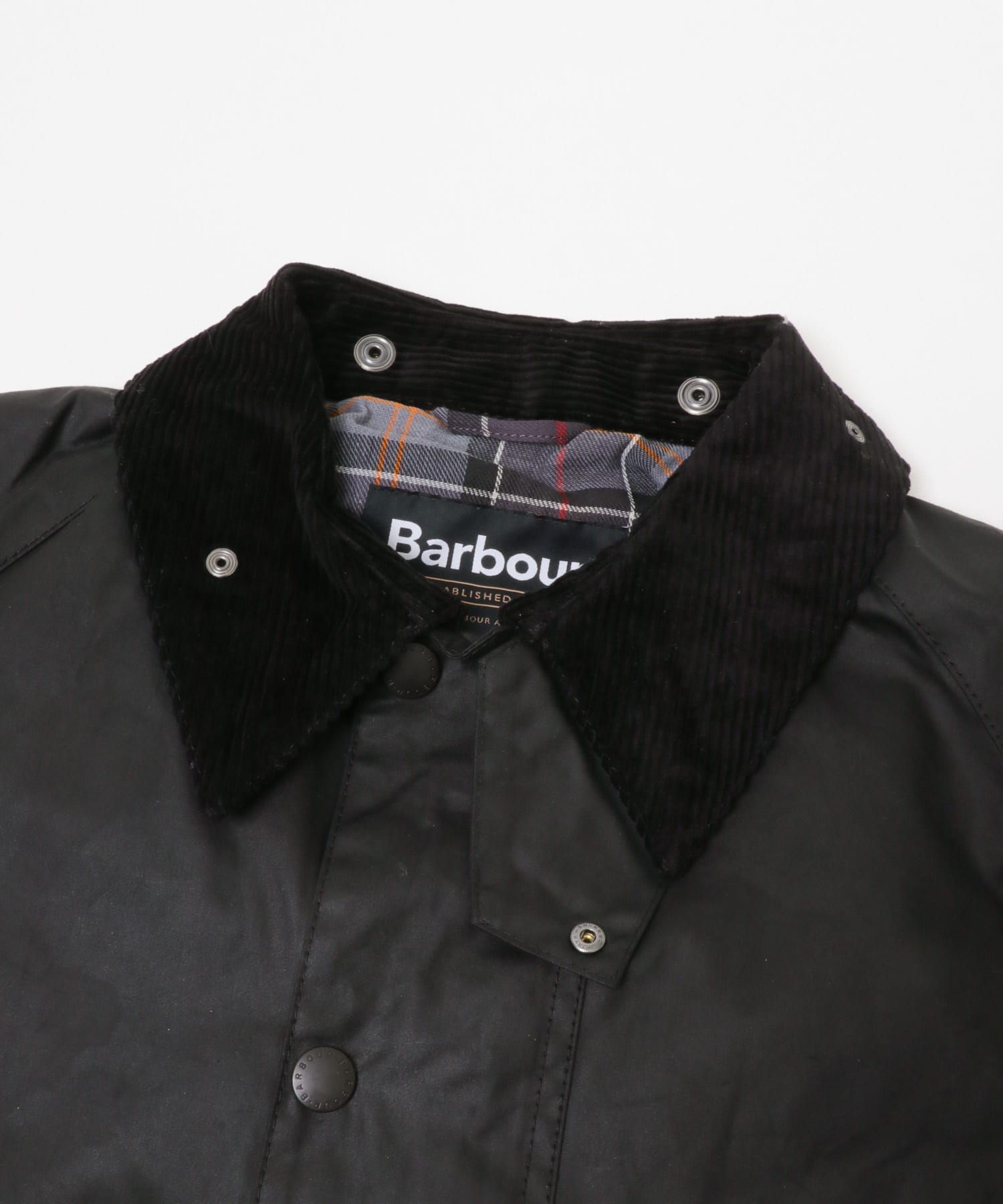Barbour　OS TRANSPORT WAX JACKET black 36
