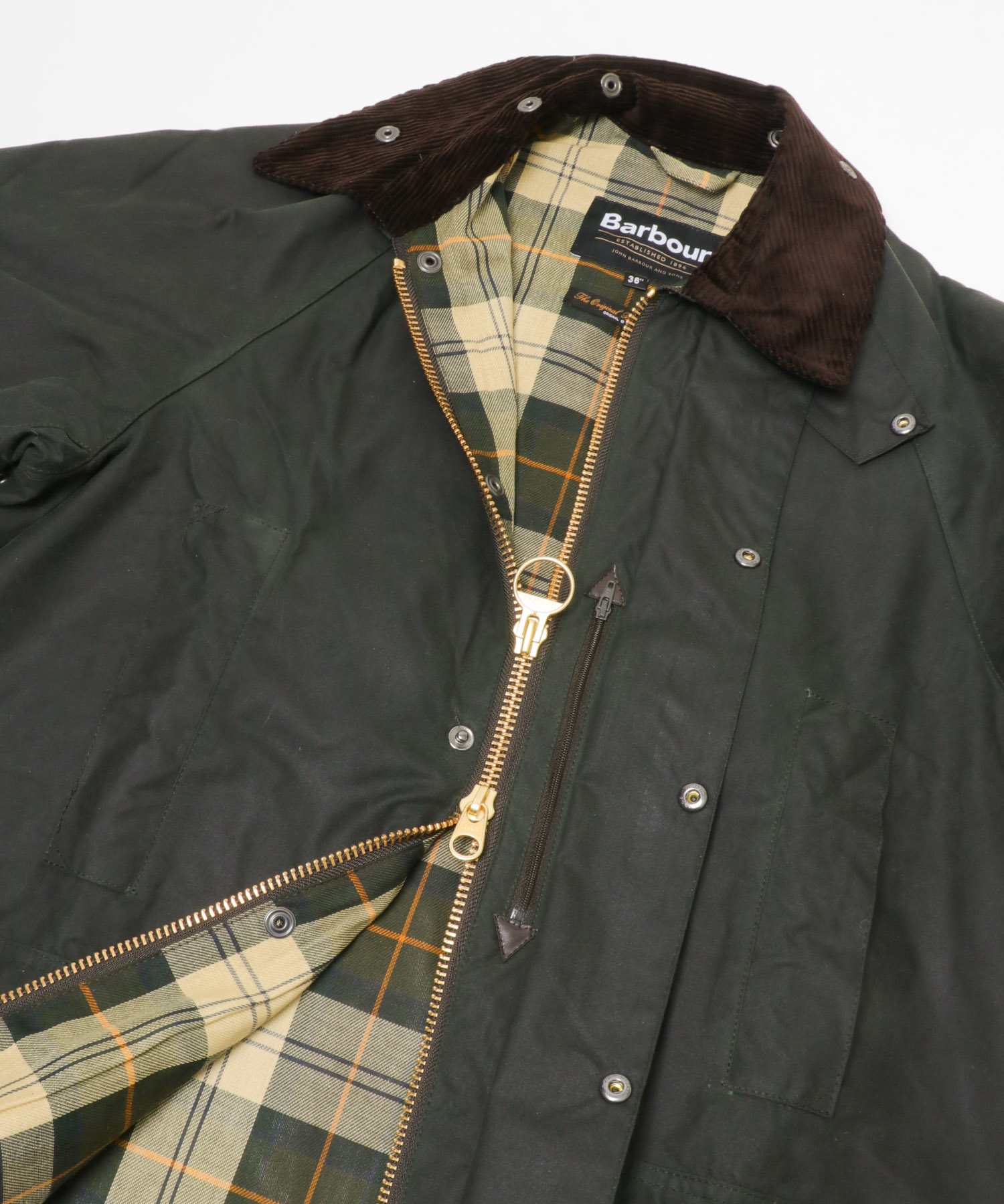 Barbour　OS BEAUFORT WAX JACKET sage 36