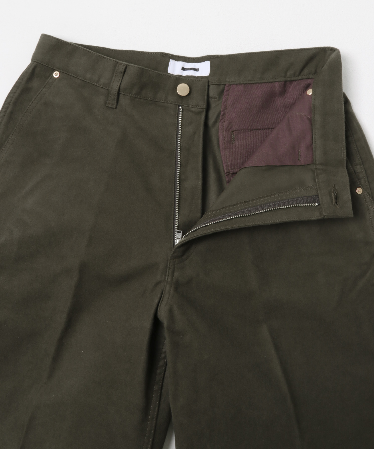 REVERBERATE　MOLESKIN TROUSERS OLIVE 2