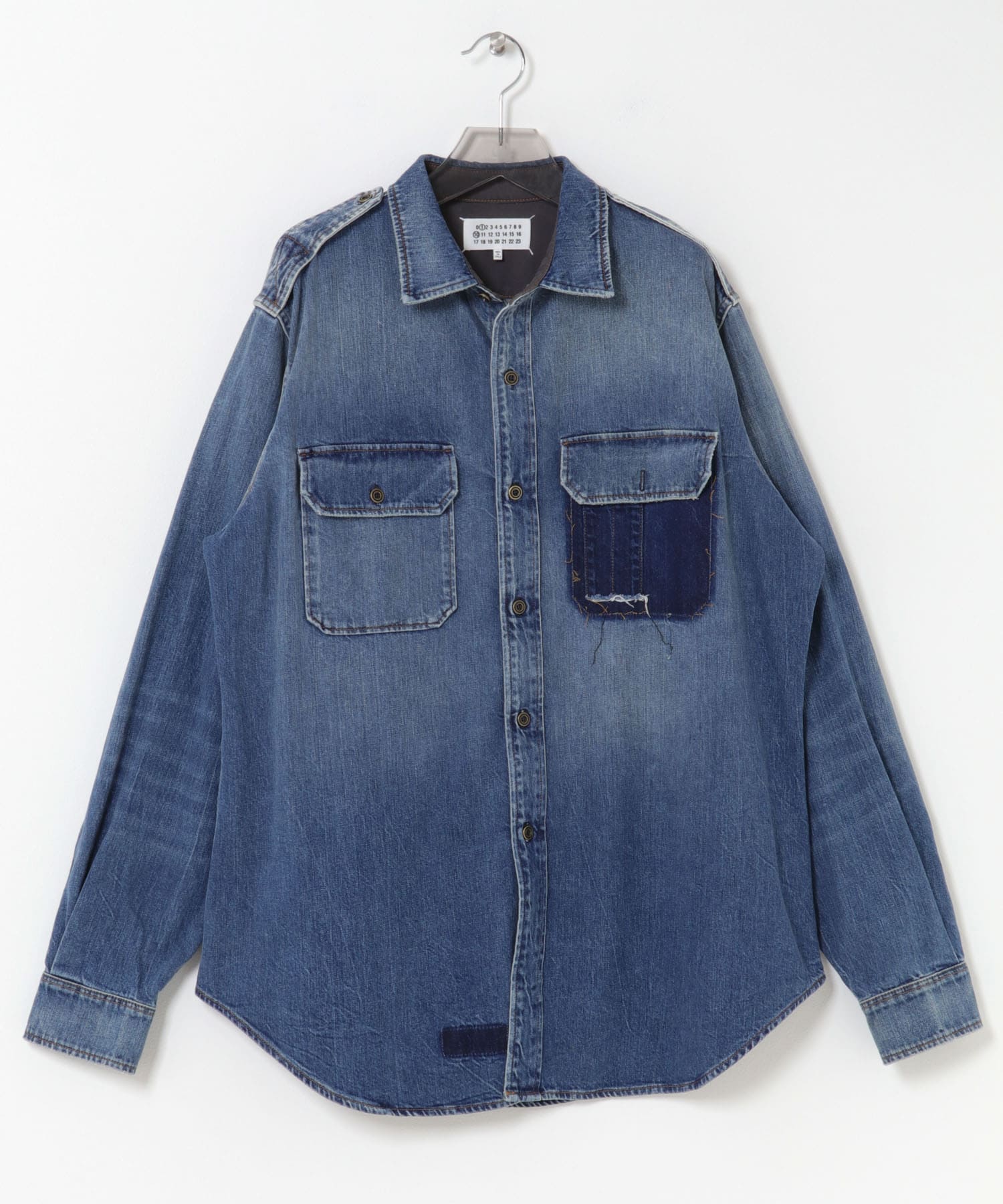Maison Margiela Long-sleeved Shirts M30034(43 M Blue 961