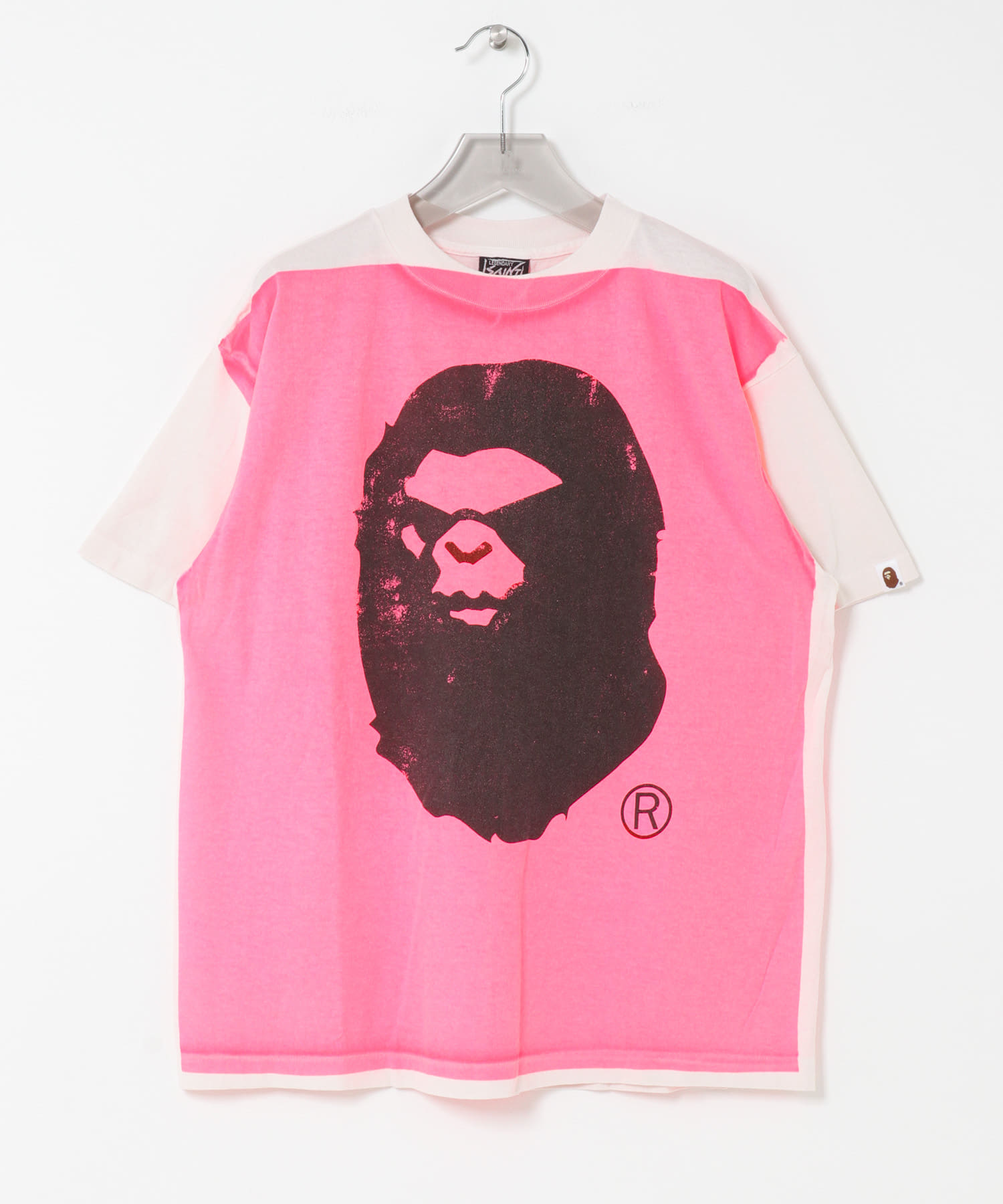 SAINT M××××××　BAPE HANDPRINT WHT/PNK M