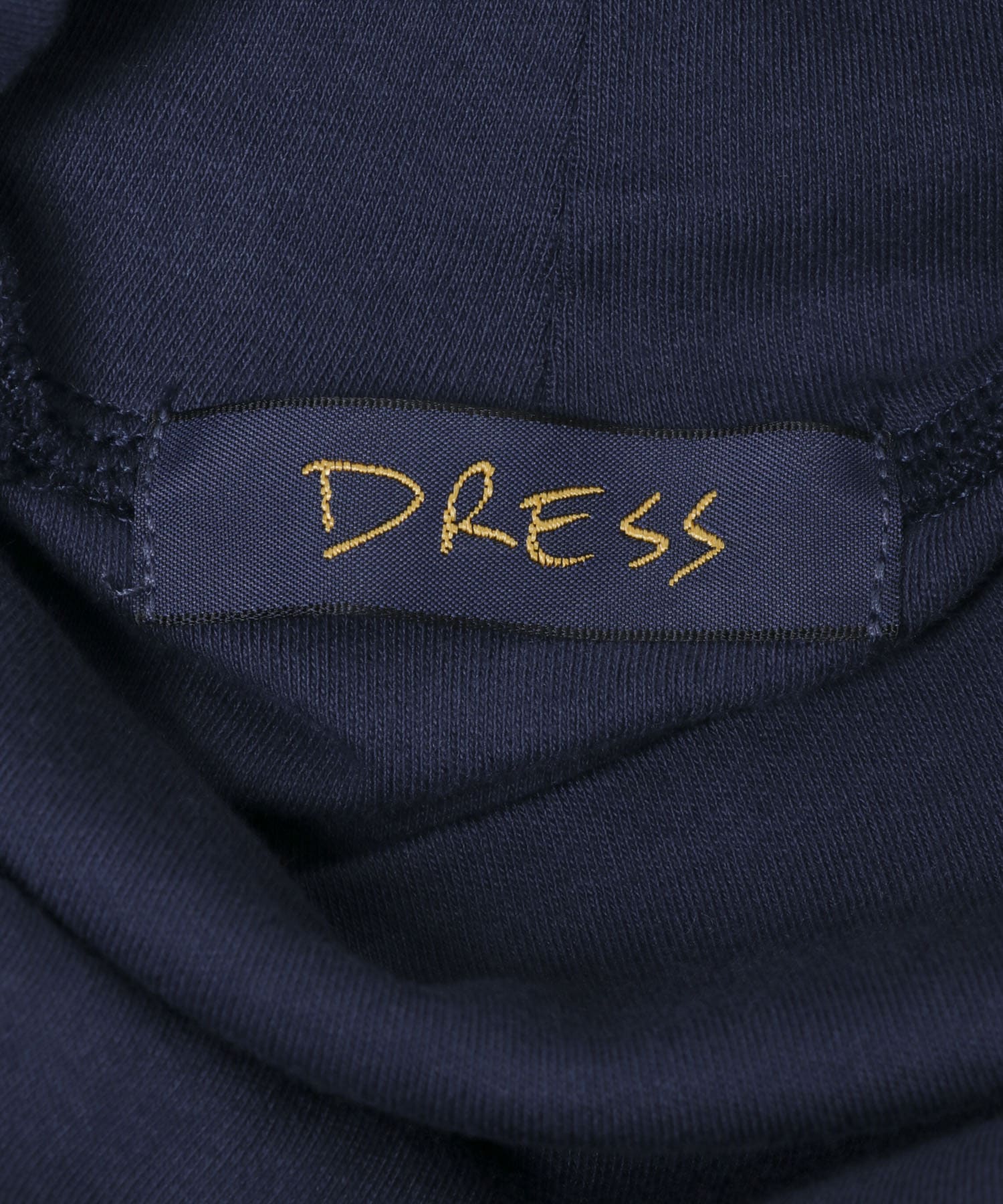 DRESS　Cotton Plane Turtleneck NAVY M