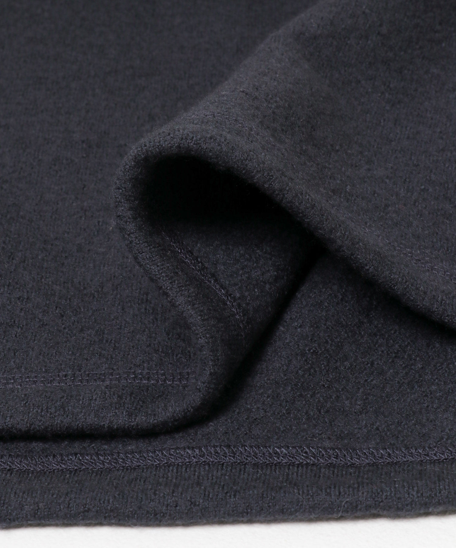 YLEVE　M.WOOL KNIT HALF ZIP PULLOVER 120 S NAVY 4