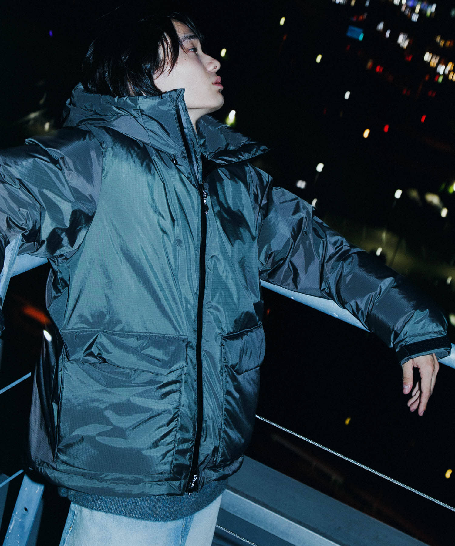 『別注』NANGA×URBAN RESEARCH　AURORA TEX DOWN JACKET CHARCOAL M