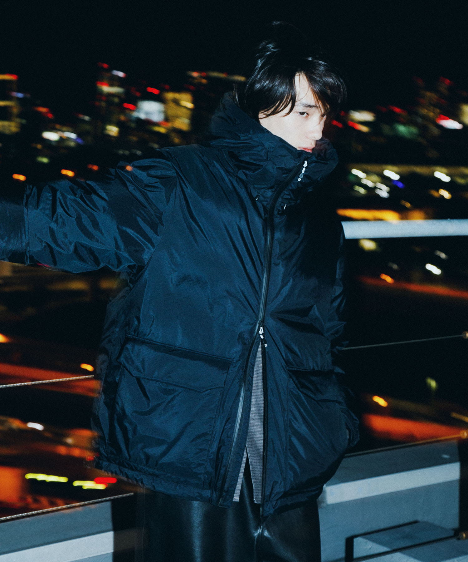 『別注』NANGA×URBAN RESEARCH　AURORA TEX DOWN JACKET BLACK M