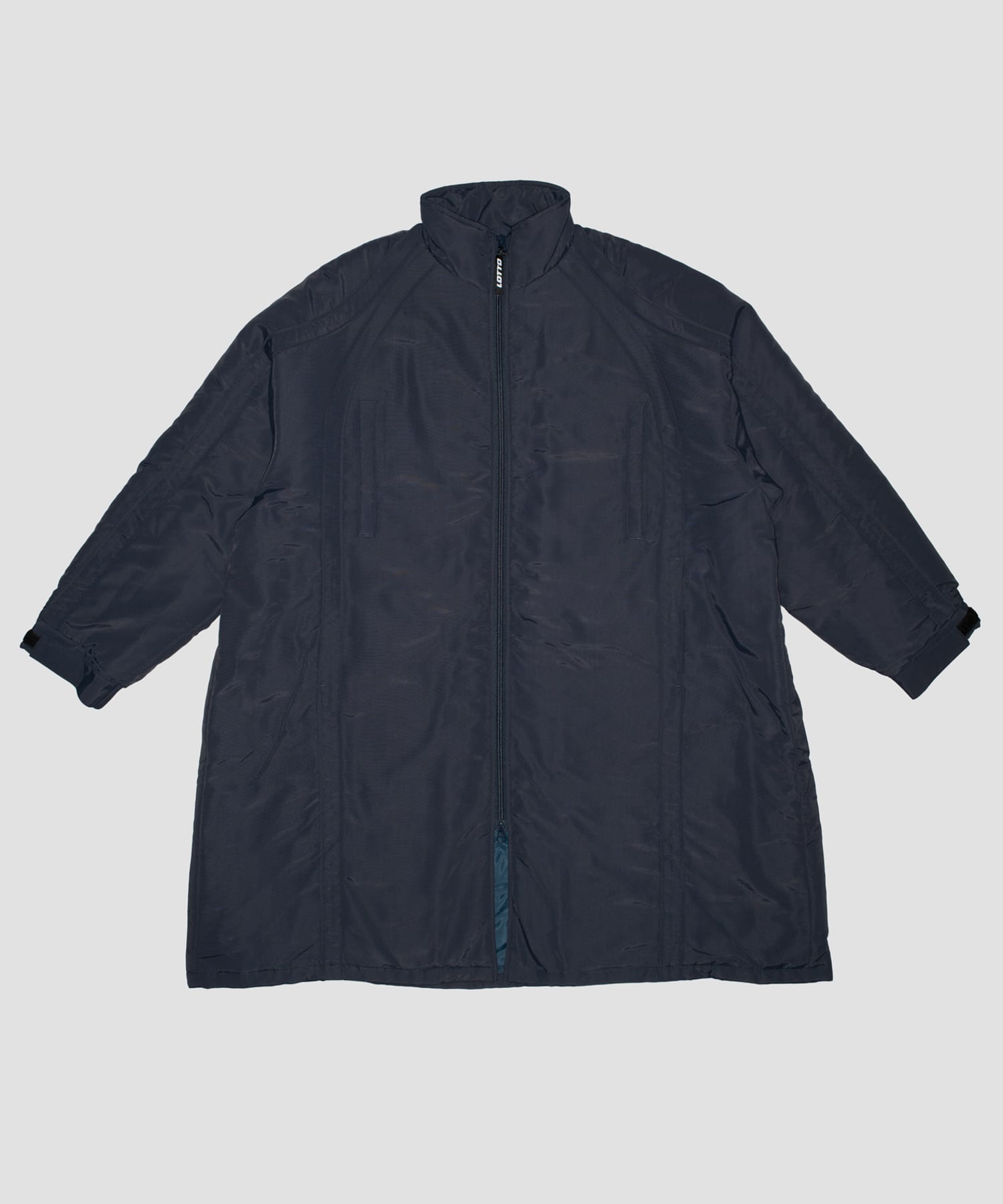 LOTTO　STAND COLLAR LONG COAT NAVY M