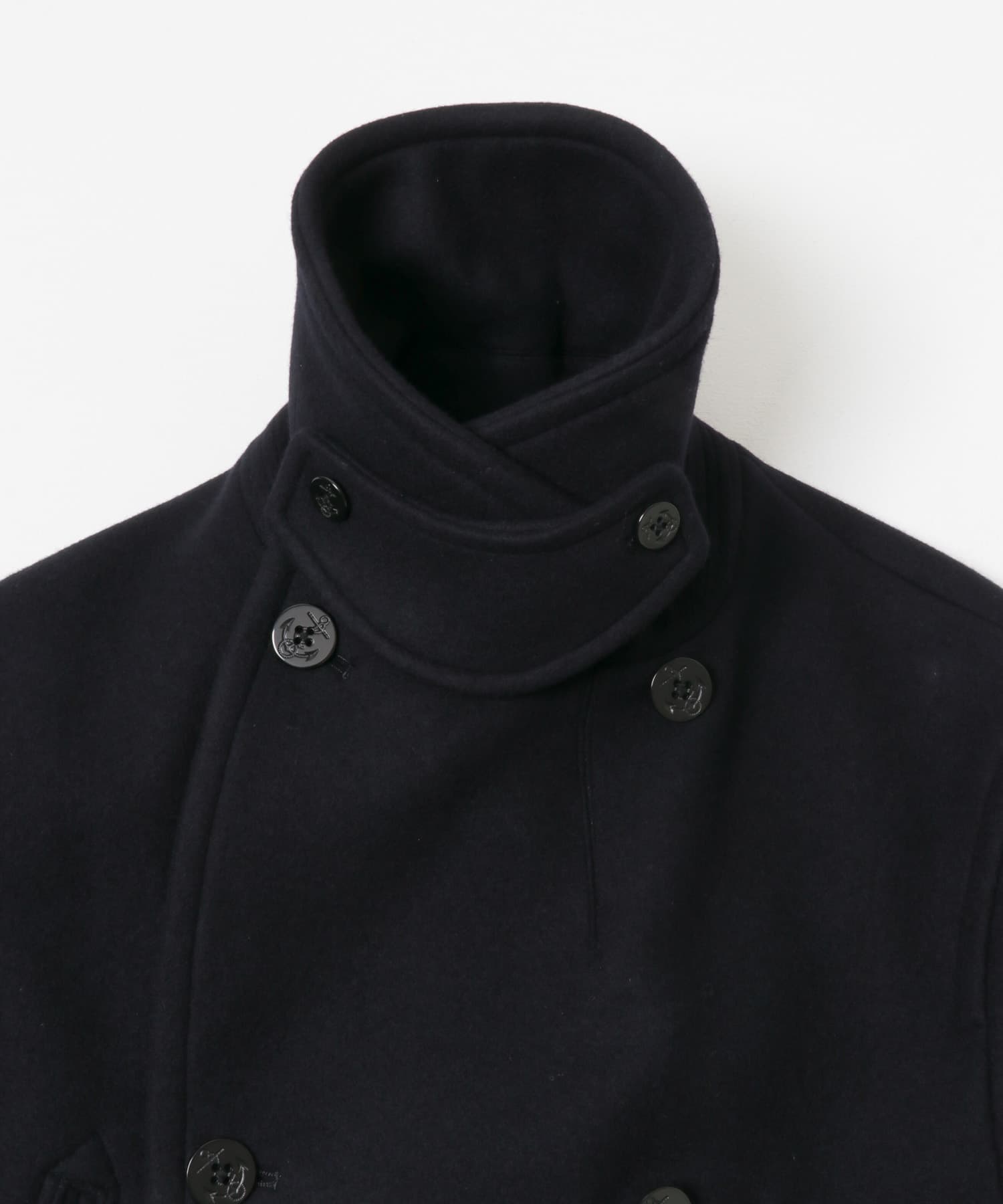 blurhmsROOTSTOCK　Wool Melton 10B Pea Coat DarkNavy 2