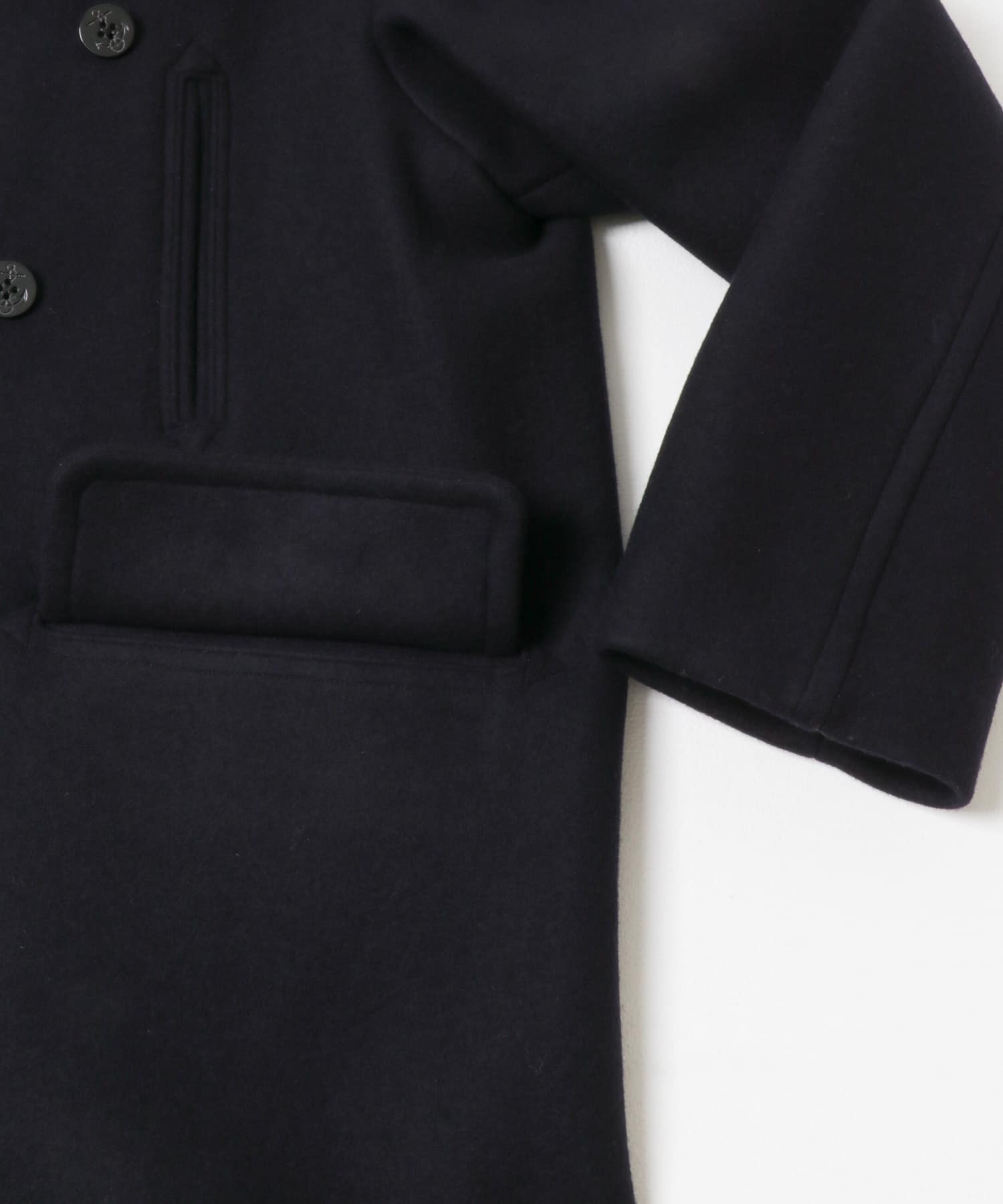 blurhmsROOTSTOCK　Wool Melton 10B Pea Coat DarkNavy 2