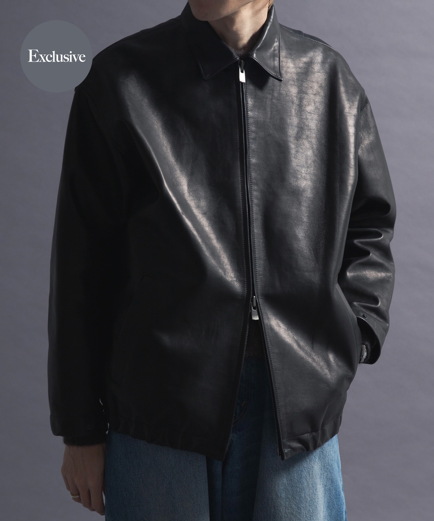 『別注』semoh×URBAN RESEARCH　Horse Leather Jacket BLACK 2