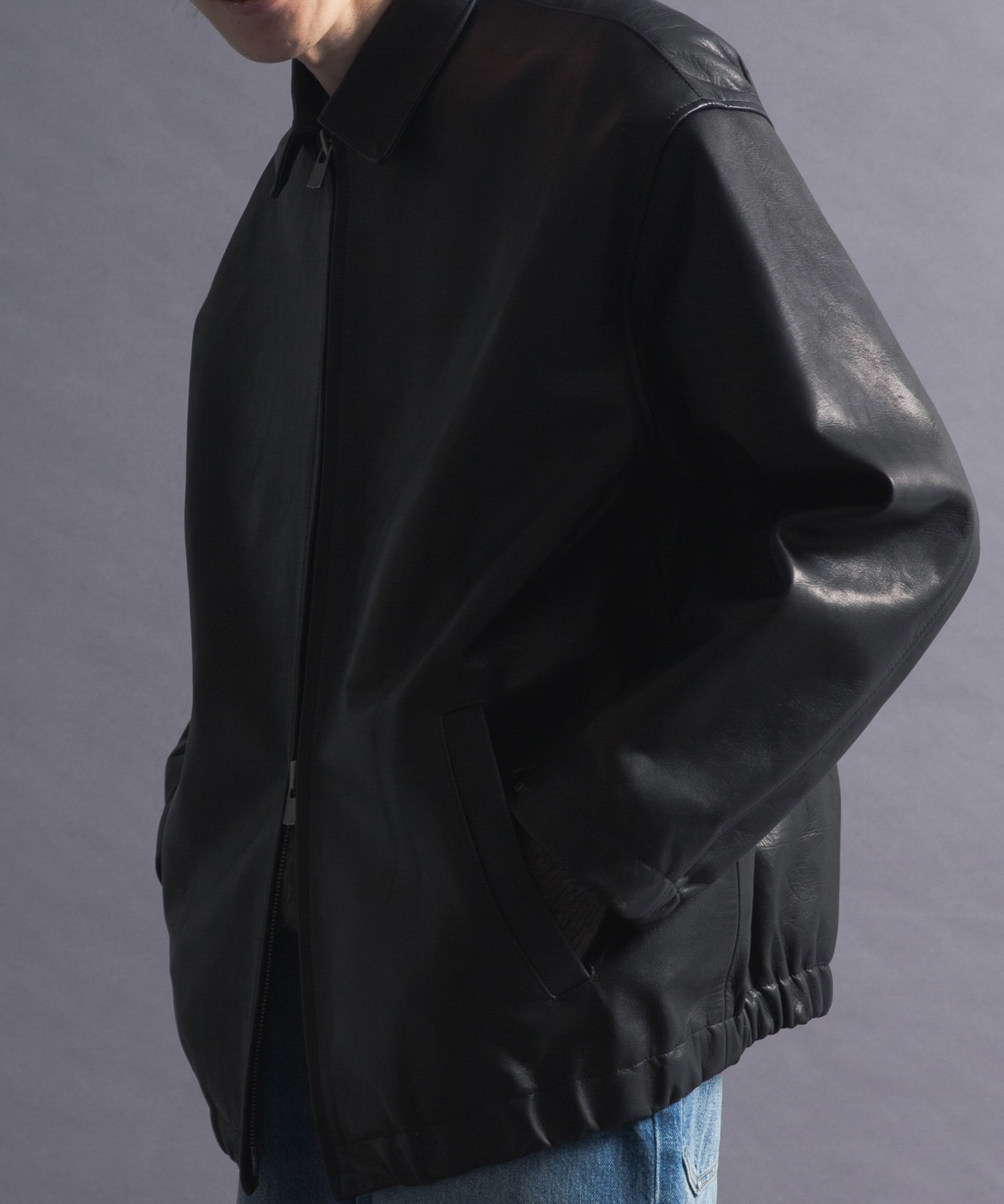 『別注』semoh×URBAN RESEARCH　Horse Leather Jacket BLACK 2