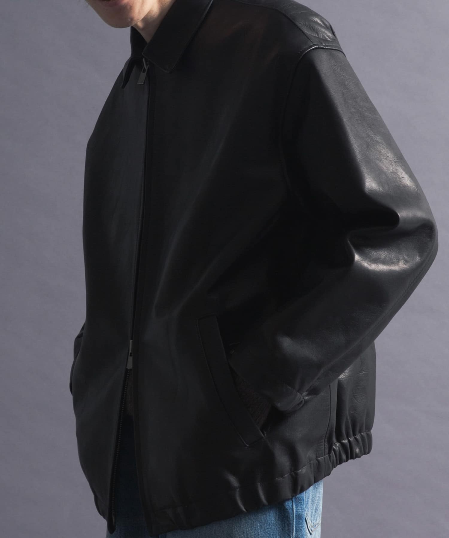 『別注』semoh×URBAN RESEARCH　Horse Leather Jacket BLACK 2