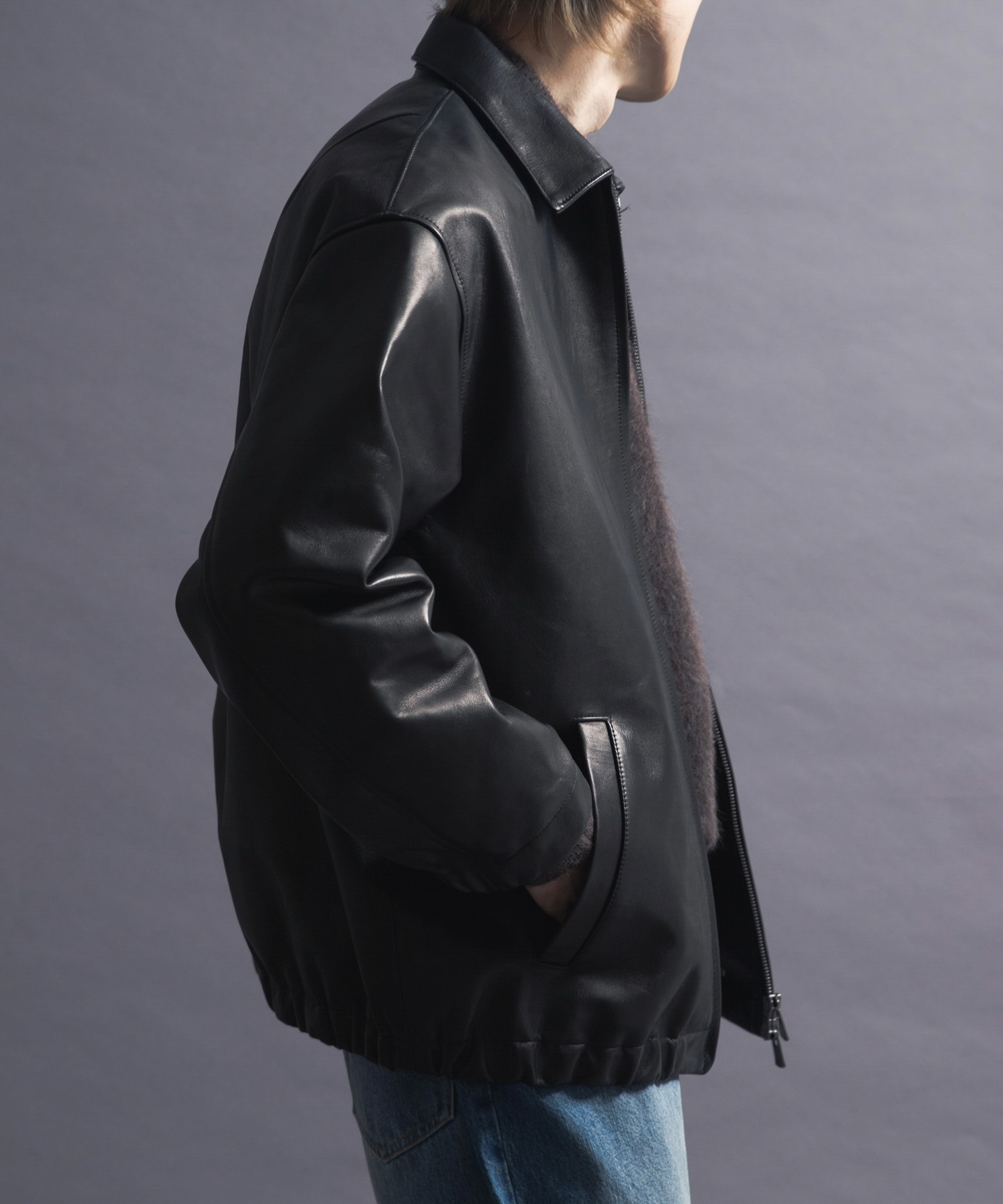 『別注』semoh×URBAN RESEARCH　Horse Leather Jacket BLACK 2