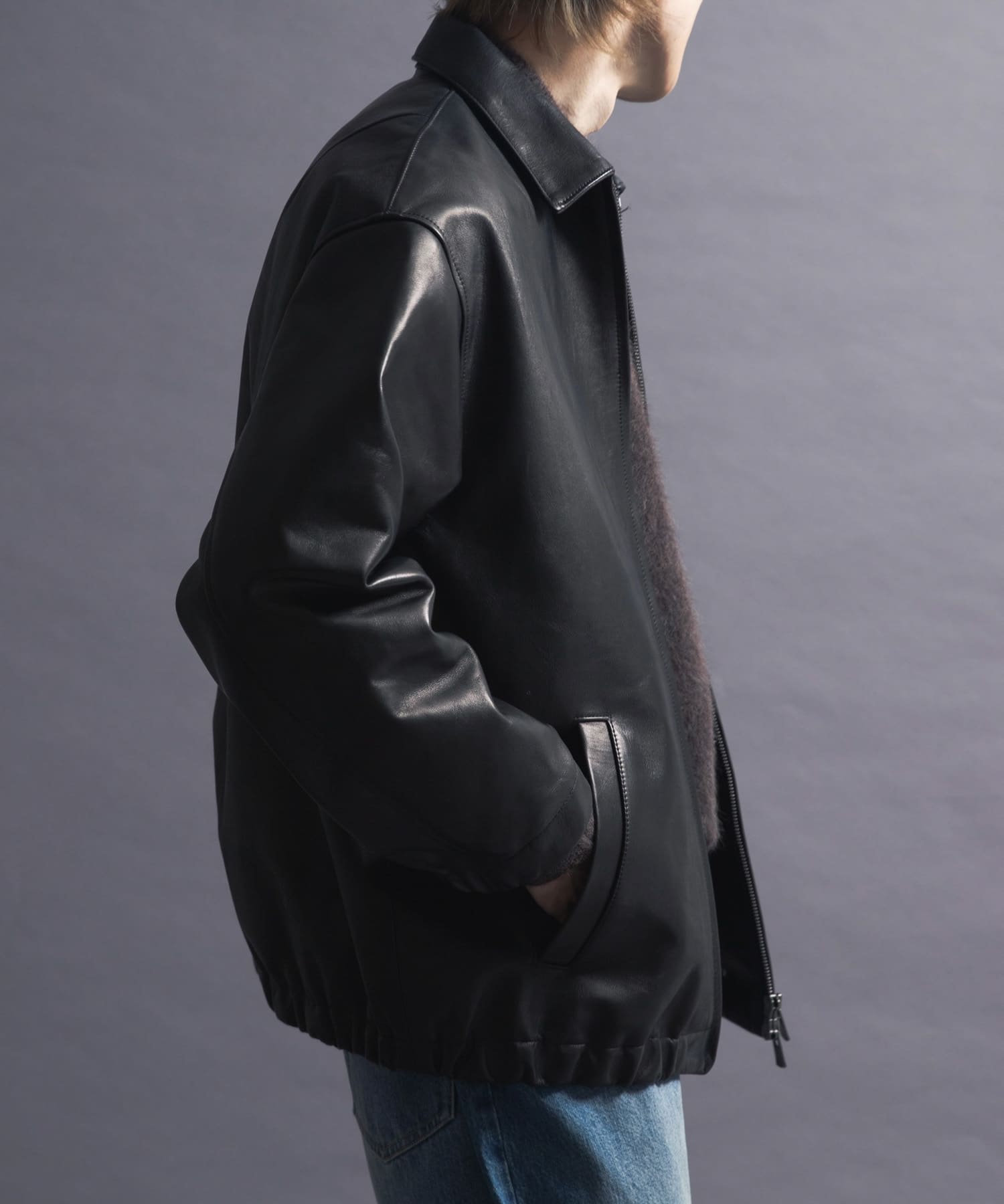 『別注』semoh×URBAN RESEARCH　Horse Leather Jacket BLACK 2