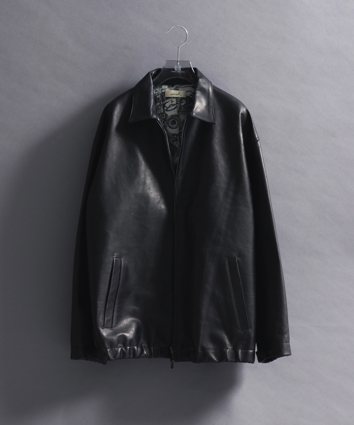 『別注』semoh×URBAN RESEARCH　Horse Leather Jacket BLACK 2