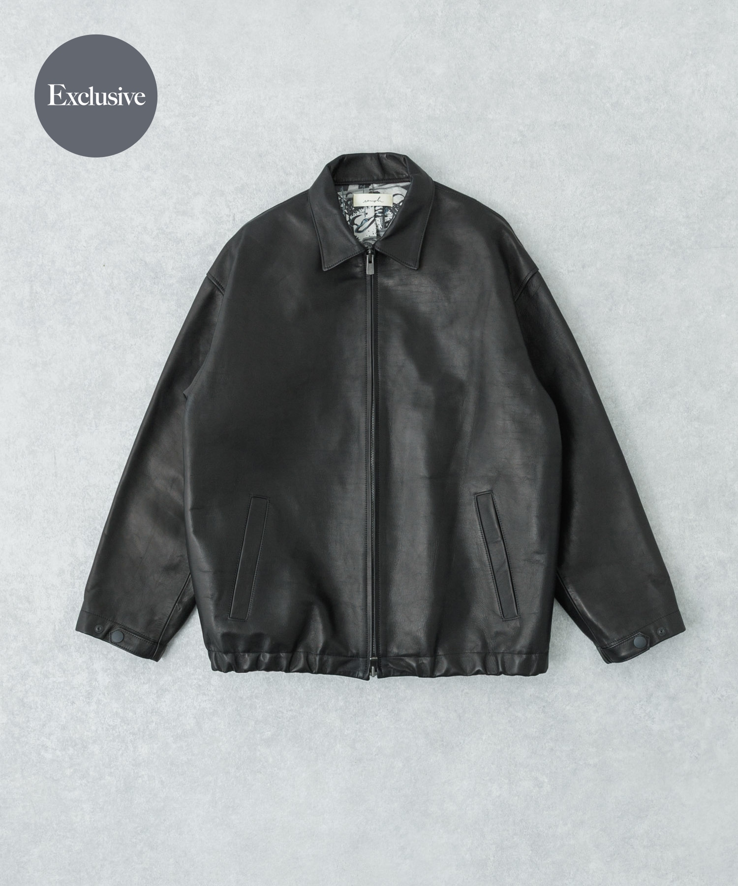 『別注』semoh×URBAN RESEARCH　Horse Leather Jacket BLACK 2