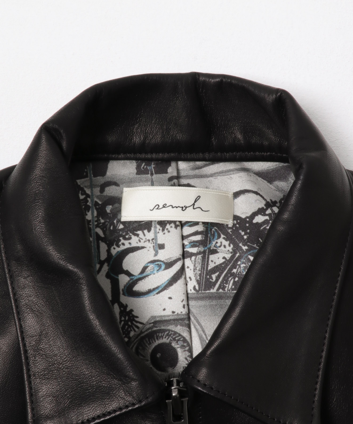 『別注』semoh×URBAN RESEARCH　Horse Leather Jacket BLACK 3