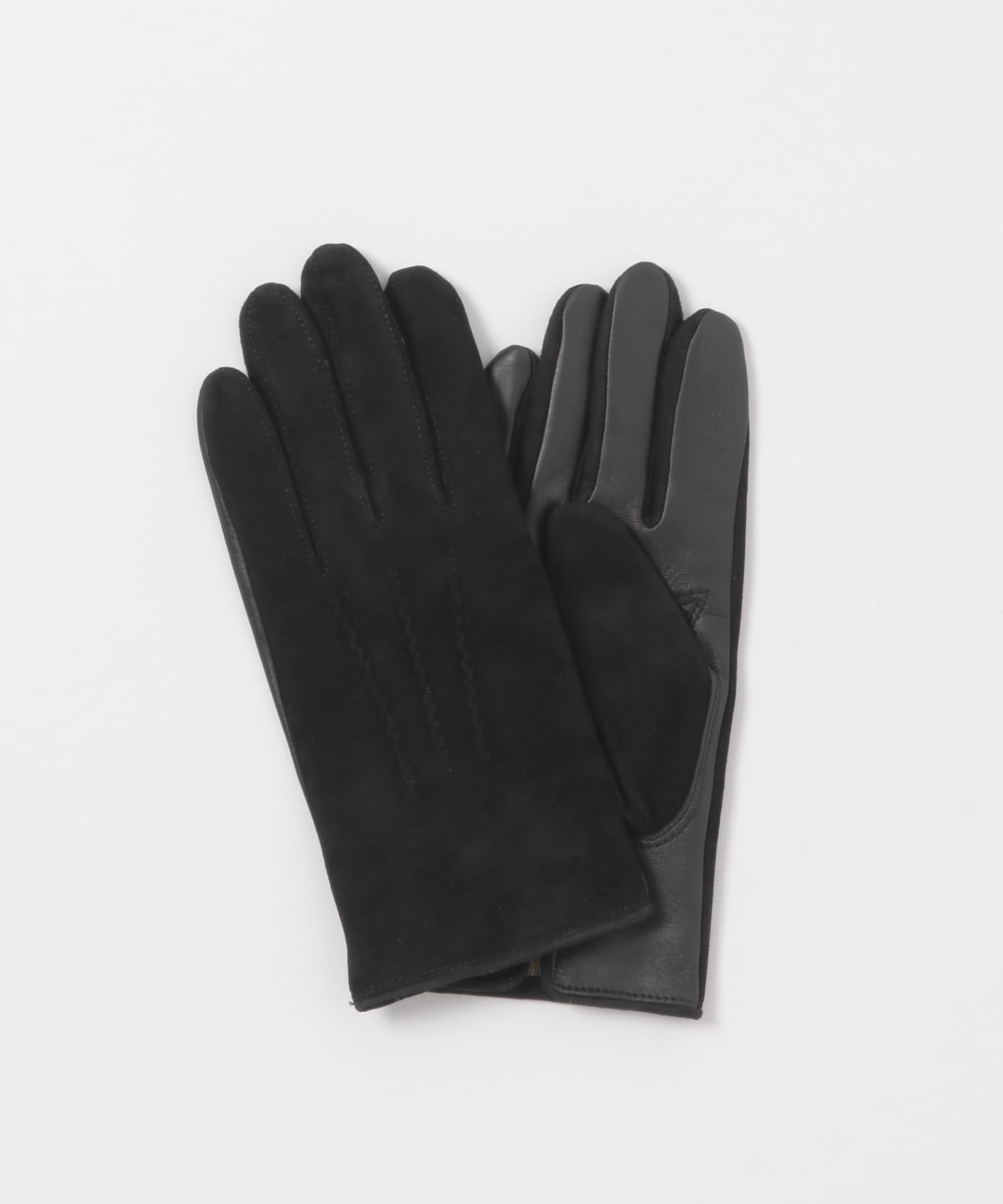 GLOVES　TOUCH SUEDE/LAMBSKIN BLACK 8.5
