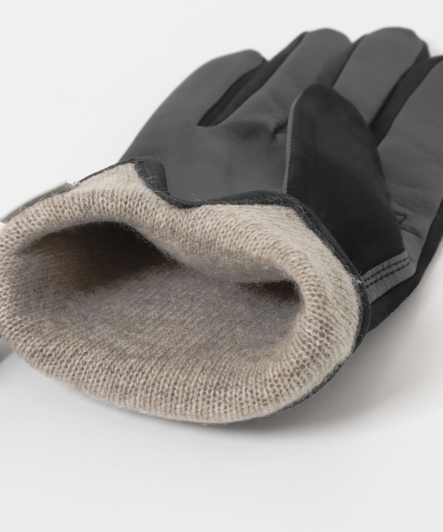 GLOVES　TOUCH SUEDE/LAMBSKIN BLACK 8.5